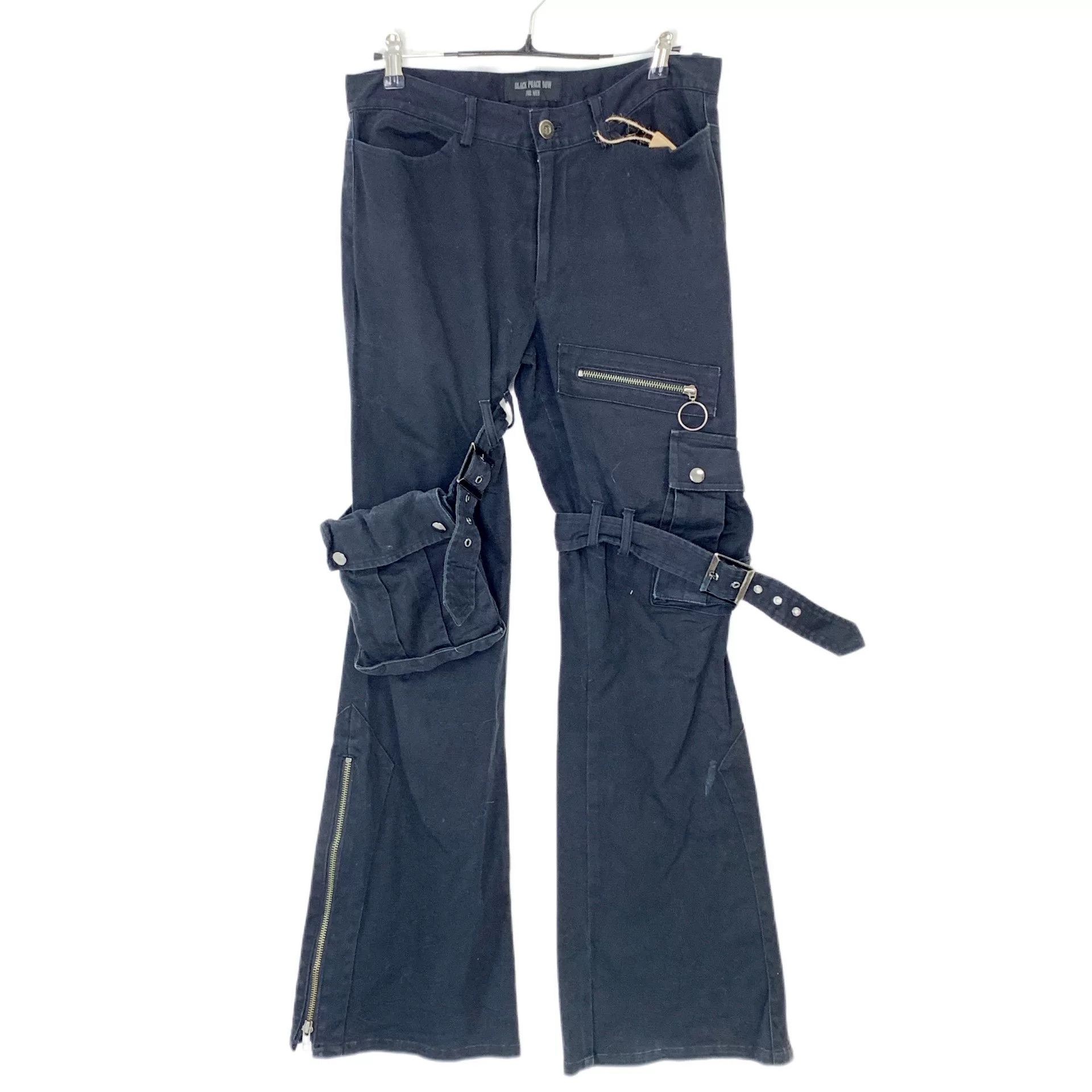 Blackmeans AW14 Blackmeans Patchwork Leather Runway Stitch Pants