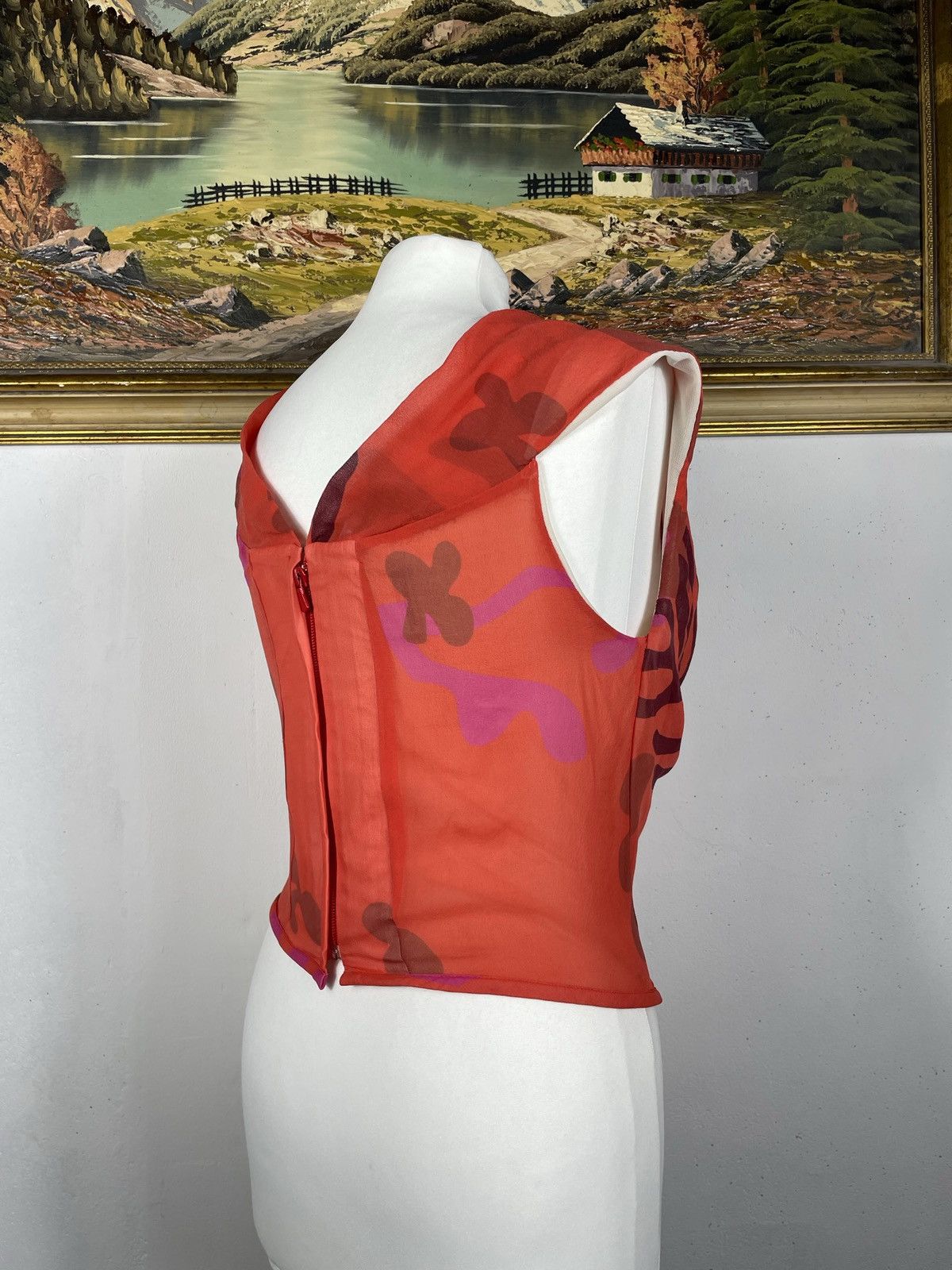 Designer × Vintage × Vivienne Westwood Vivienne Westwood Red Label Silk Corset Top Vintage Luxury Size M / US 6-8 / IT 42-44 - 5 Thumbnail