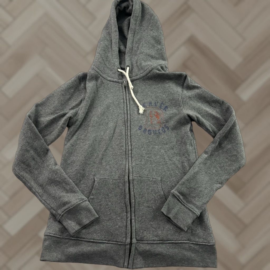 Junk Food Junk Food Denver Broncos Full Zip Hooded Sweatshirt Women's Small Gray Size S / US 4 / IT 40 - 1 Thumbnail