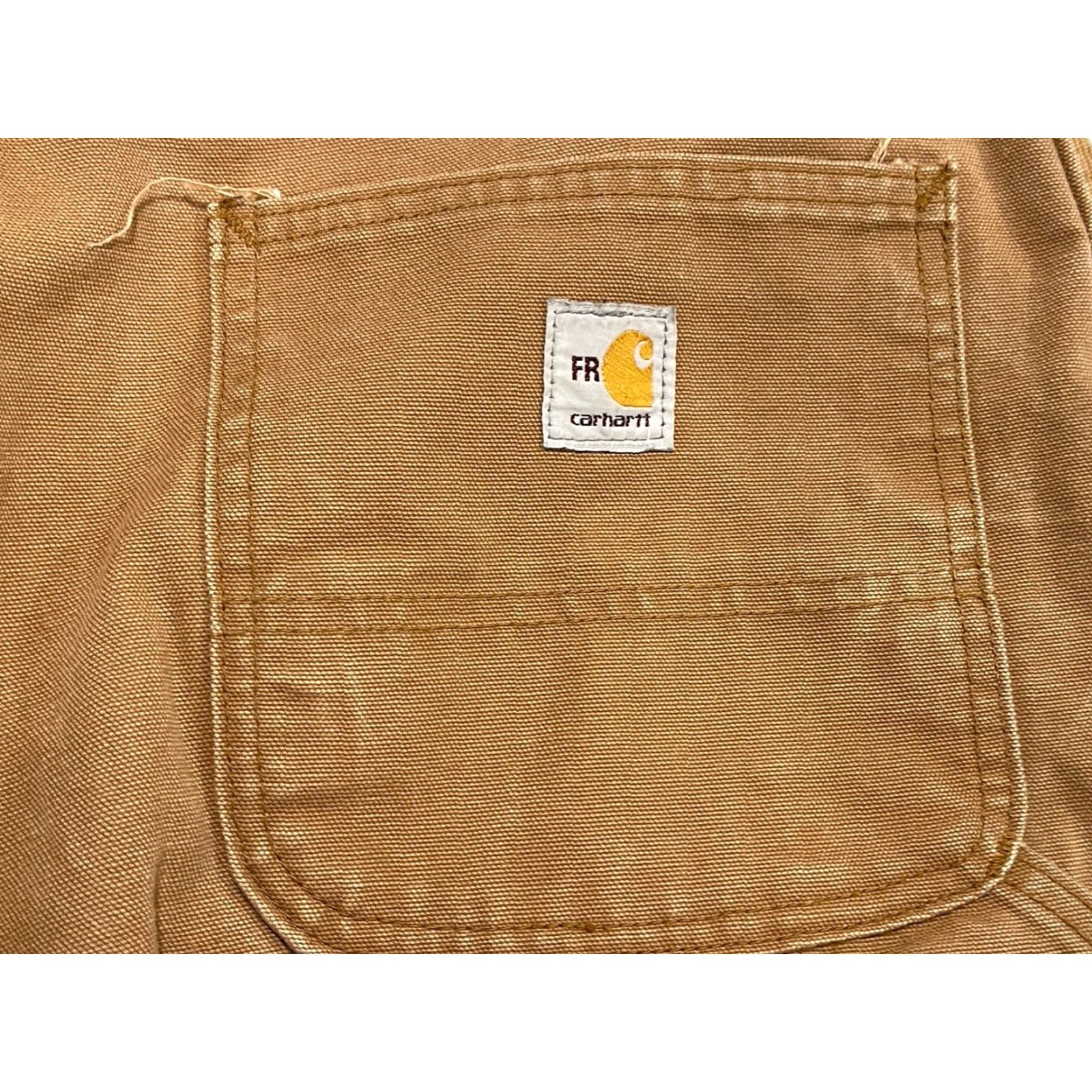 Carhartt Carhartt FR Jeans Pants Brown 37X32.5 Mens Workwear Flame-Resistant Utility Pocket Cell Phone Pocket Original Fit Size US 37 - 6 Thumbnail