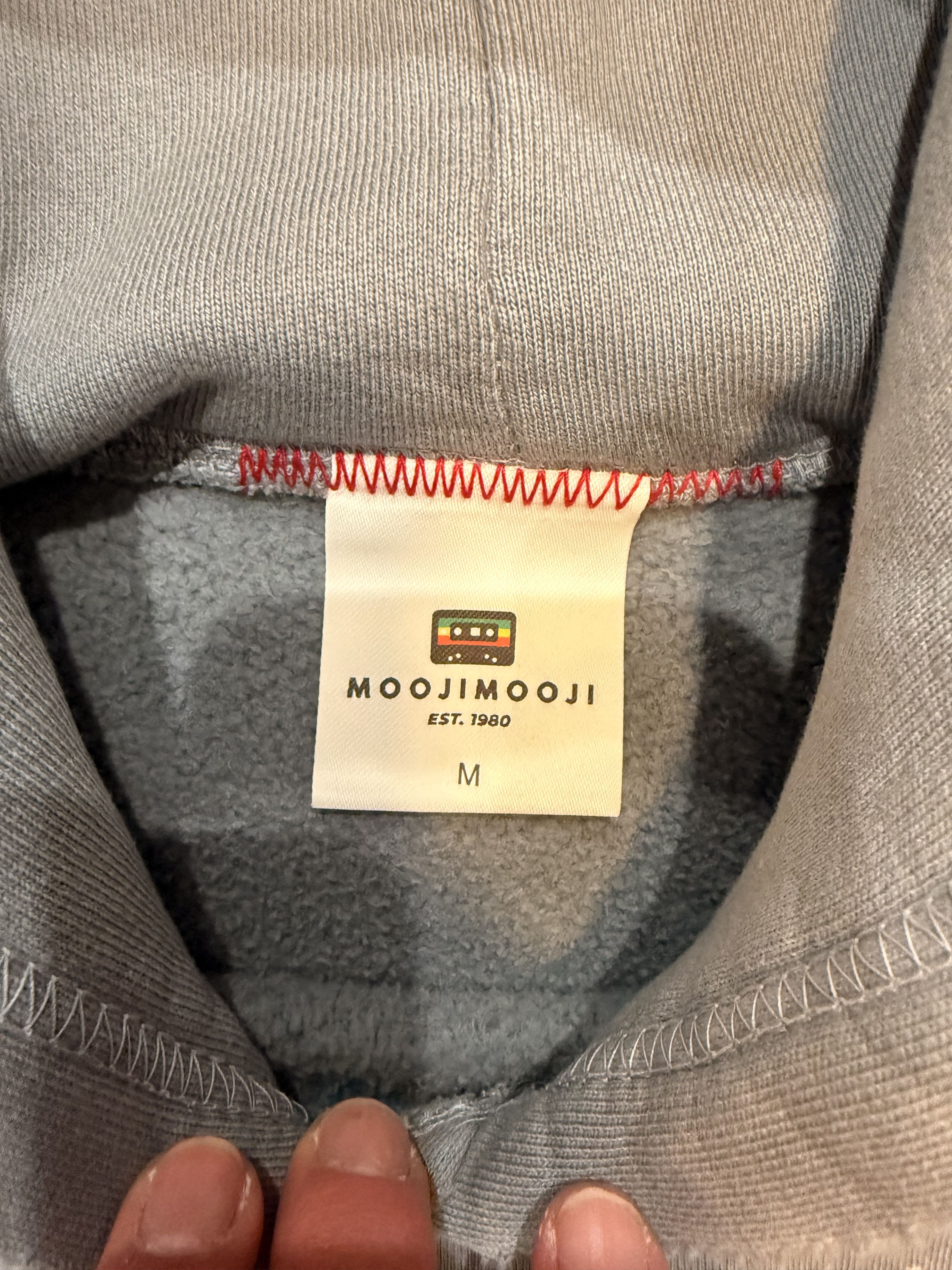 MOOJIMOOJIUS Mooji Mooji OVERSIZE CROP HOODIE SPLATTER GREY Size US M / EU 48-50 / 2 - 3 Thumbnail