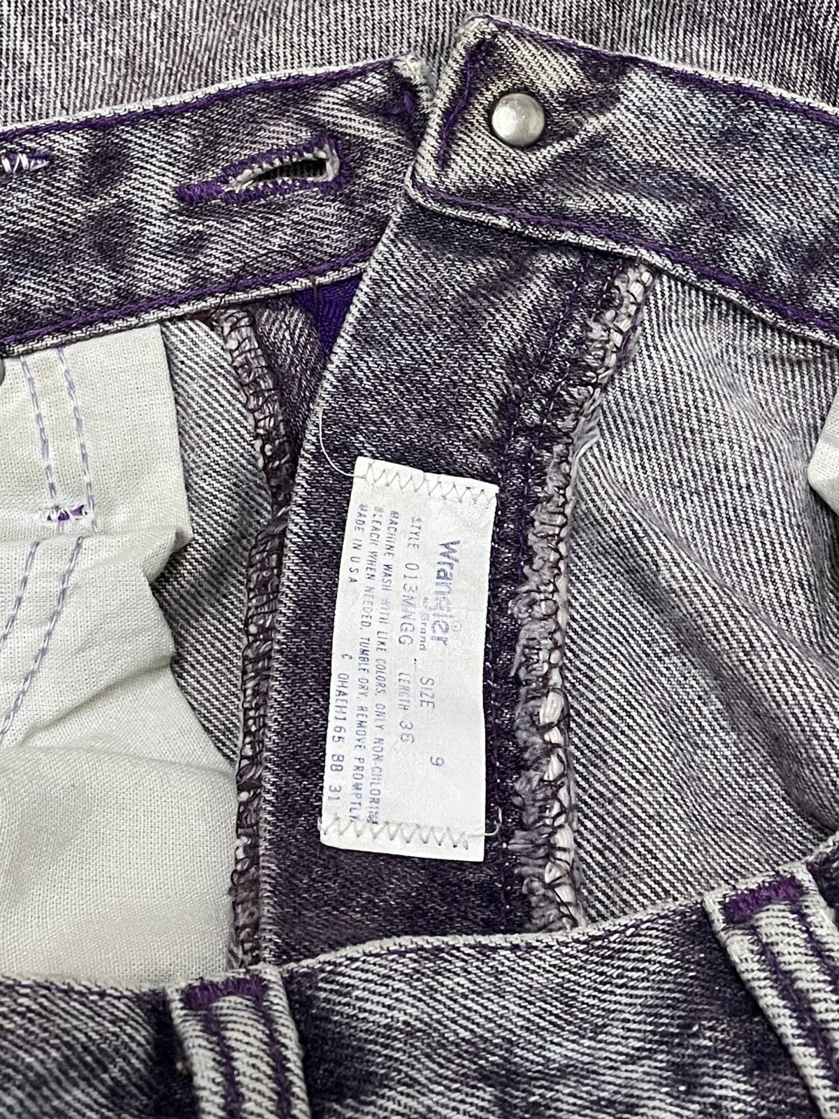 Designer × Vintage × Wrangler Og Vintage 1990s Designer Wrangler High Waist Scovill Zip Size US 27 - 20 Thumbnail