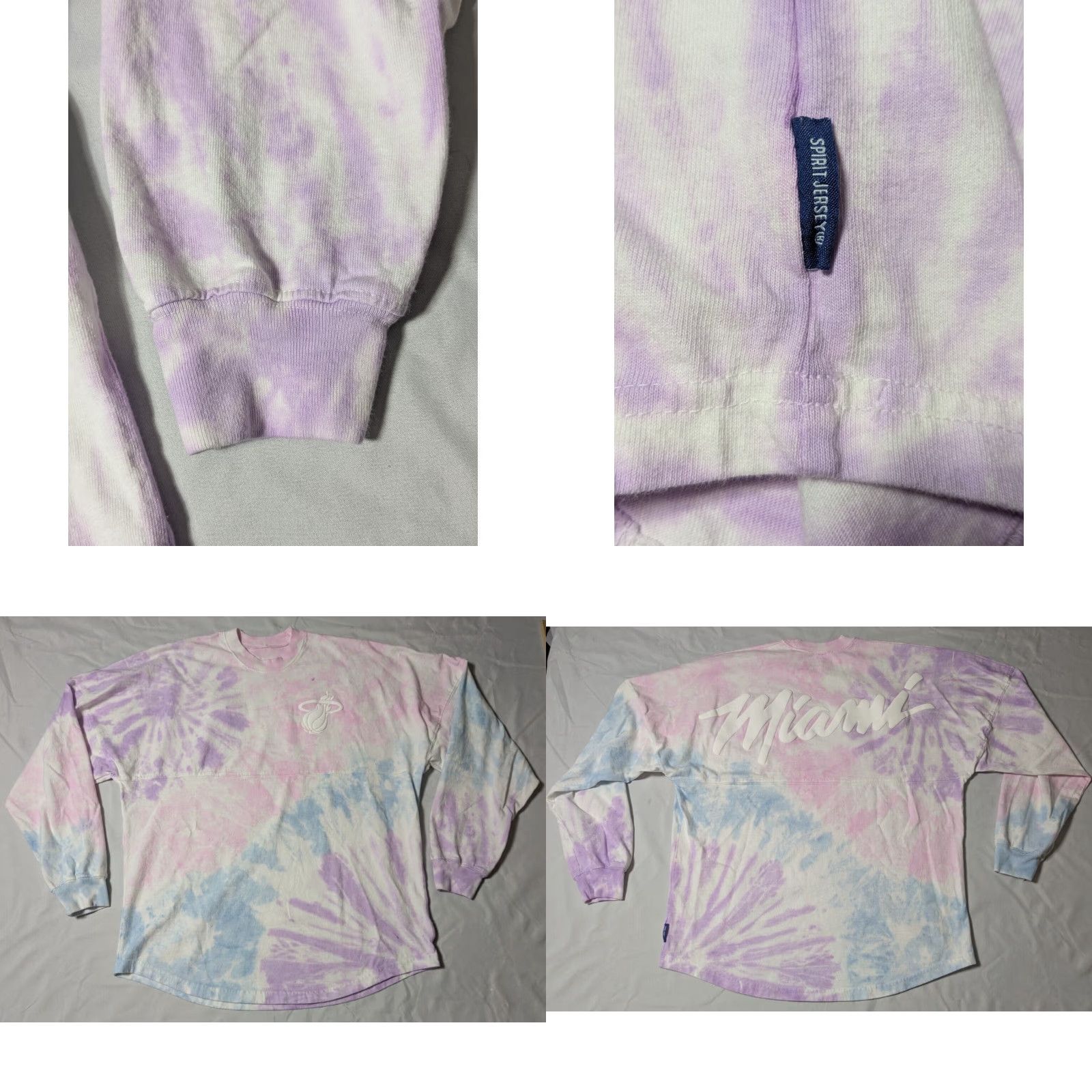 ESPIRIT MIAMI HEAT Spirit Jersey x Court Culture Shirt Adult Small Pastel Tie Dye Cotton Jersey Size US S / EU 44-46 / 1 - 9 Thumbnail