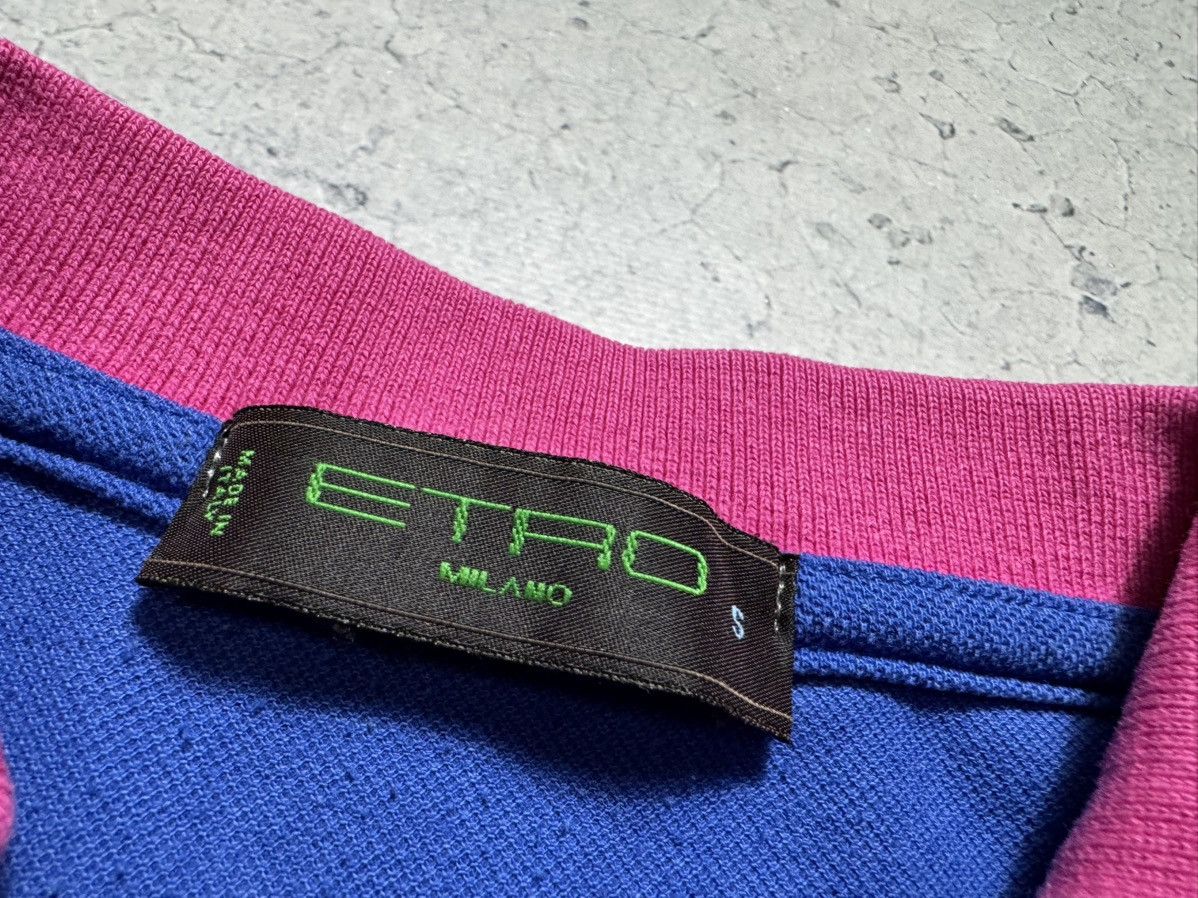 Etro Etro Milano Luxury Polo Shirt Size S Blue Size US S / EU 44-46 / 1 - 6 Thumbnail