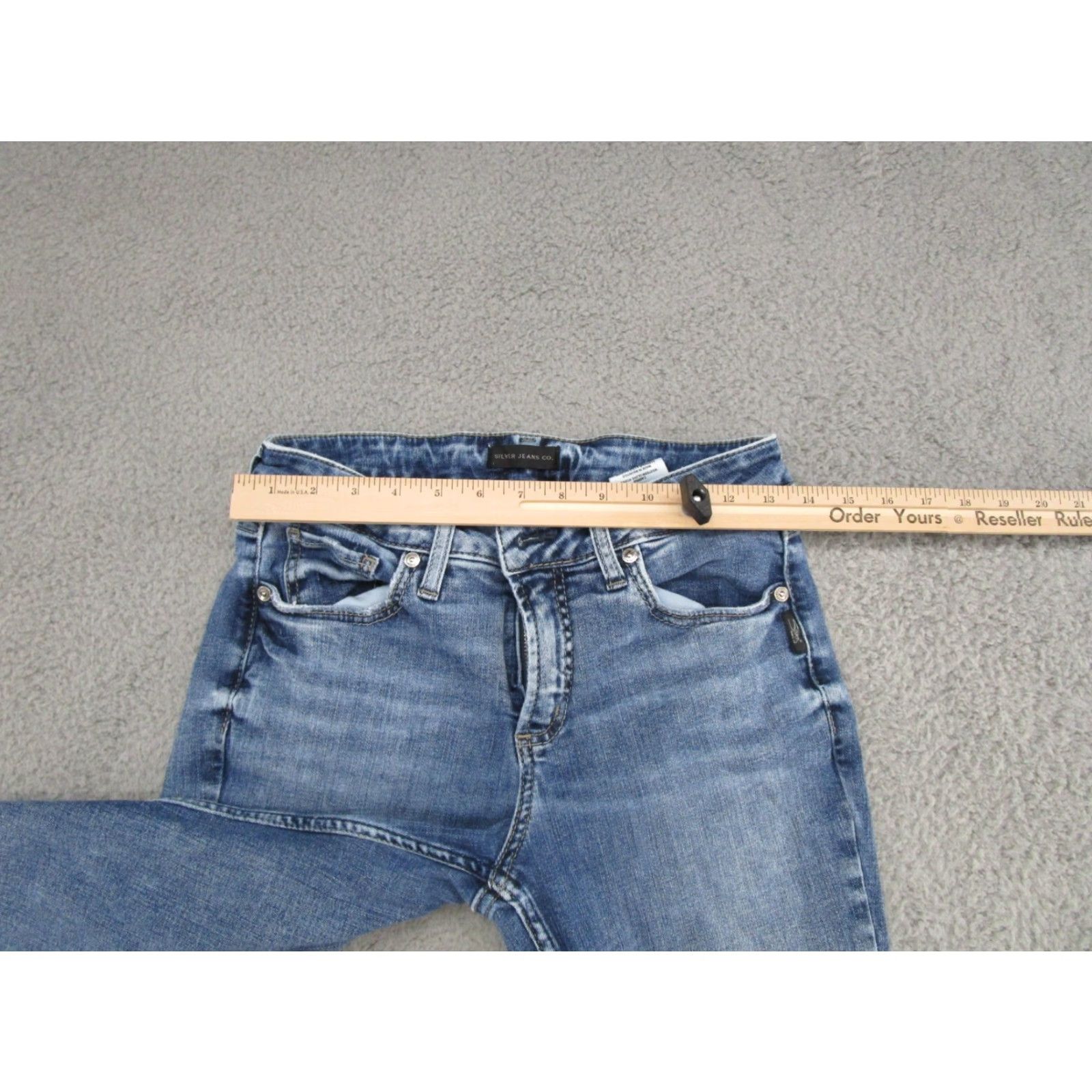 Silver Jeans Co. Silver Jeans Co Suki Skinny Stretch Jeans Women's 28/29 Raw Hem Size 28" / US 6 / IT 42 - 5 Thumbnail