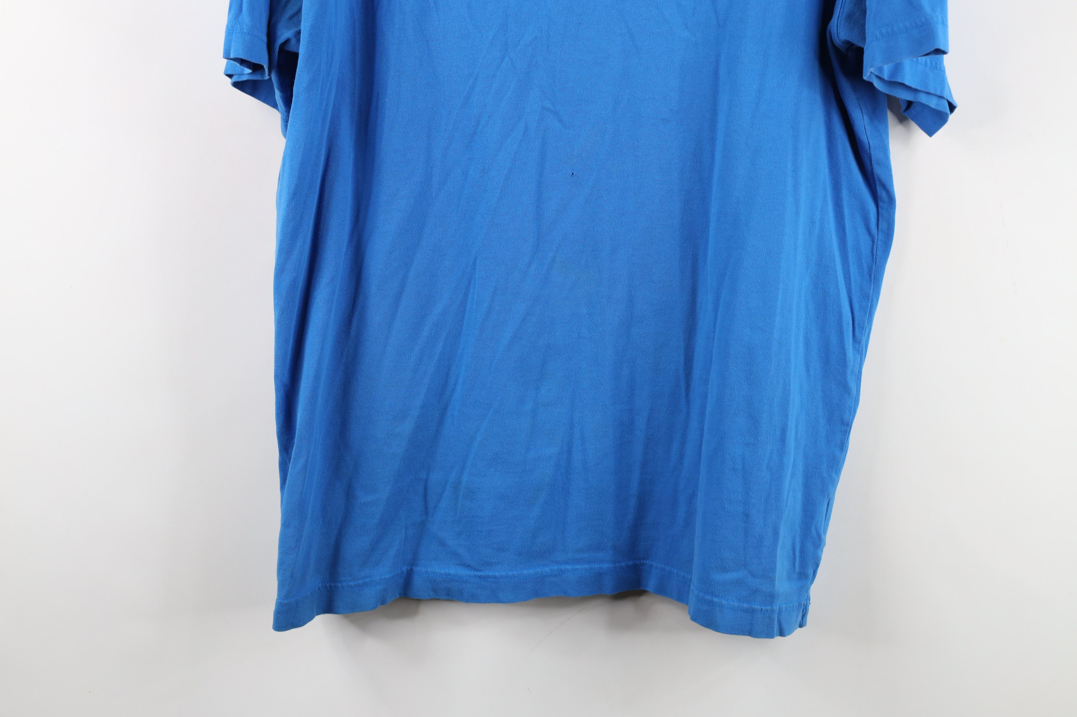 Lands' End Vintage Y2K Lands End Blank Short Sleeve T-Shirt Blue Cotton Size US L / EU 52-54 / 3 - 3 Thumbnail