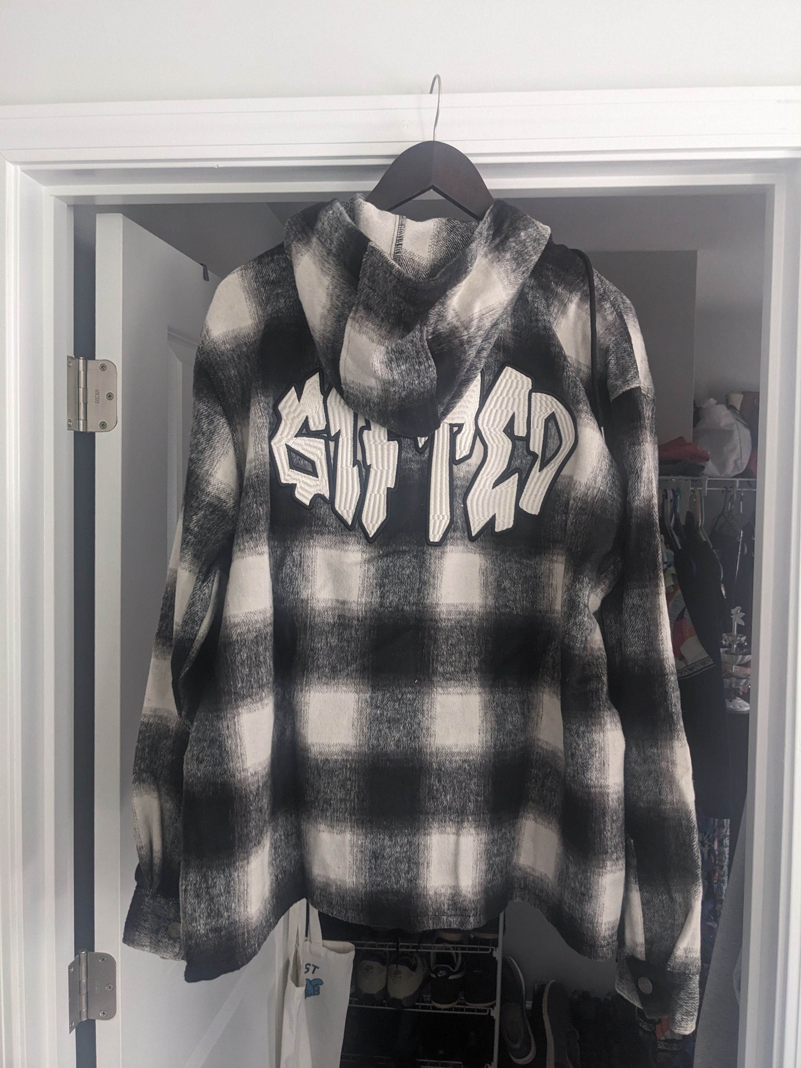 Other GFTD LA Black & White Buffalo Plaid Men's Jacket Size US M / EU 48-50 / 2 - 6 Thumbnail