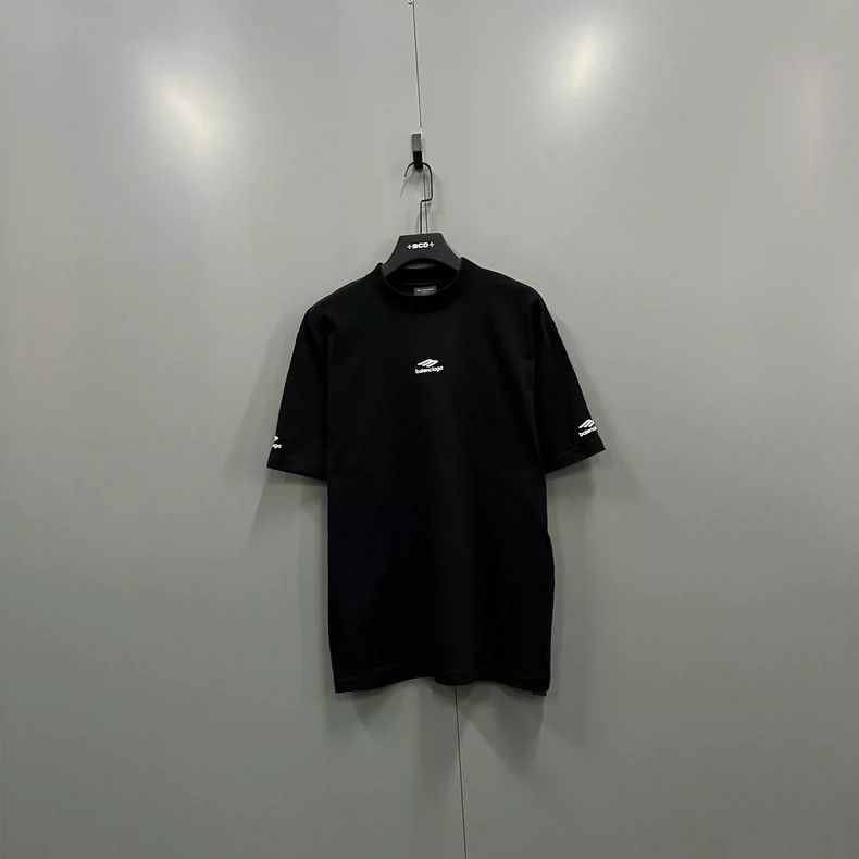 Balenciaga Balenciaga Black embroidery logo short-sleeved Size US XS / EU 42 / 0 - 1 Thumbnail