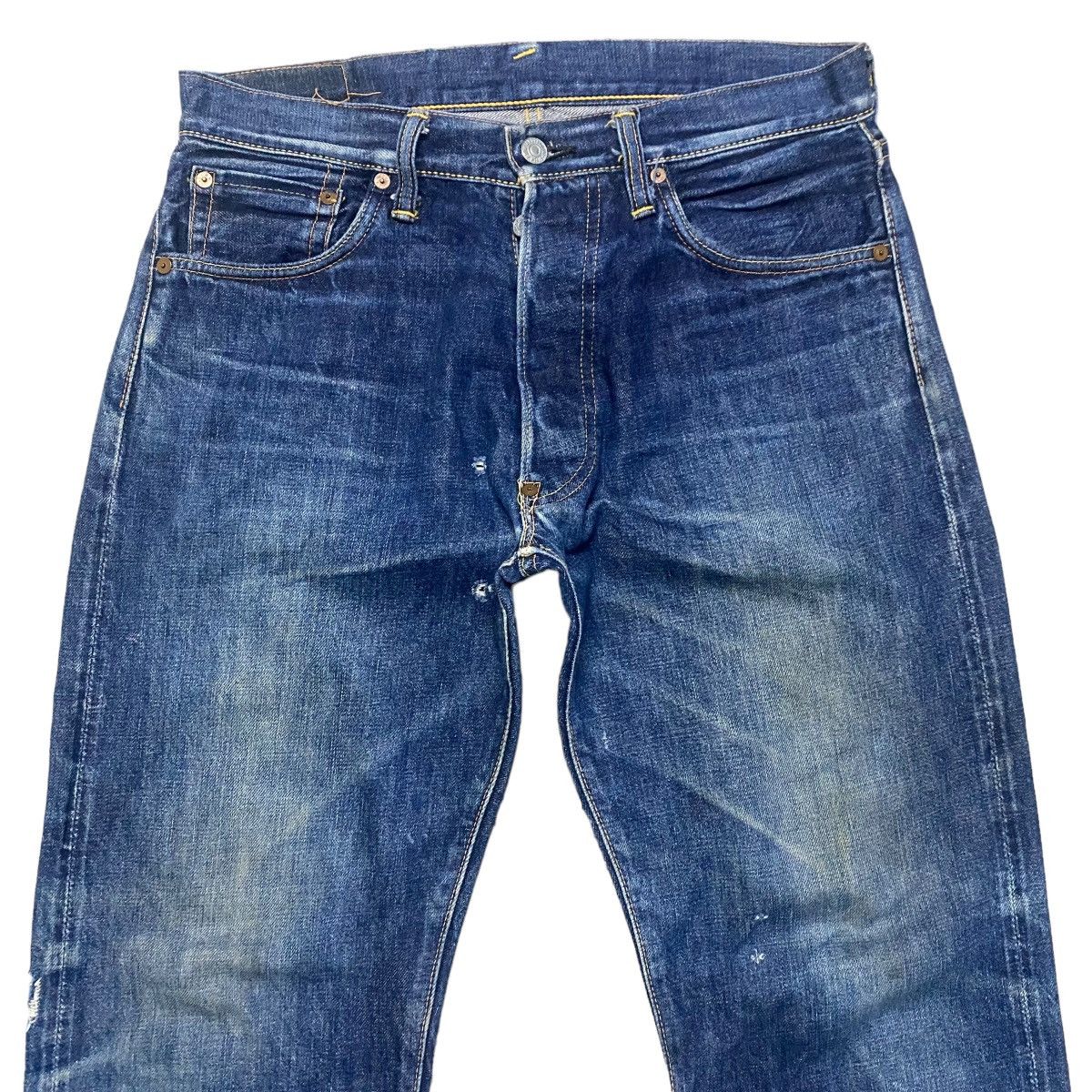 Evisu Evisu Denim Selvedge Distressed Jeans Size US 32 / EU 48 - 4 Thumbnail