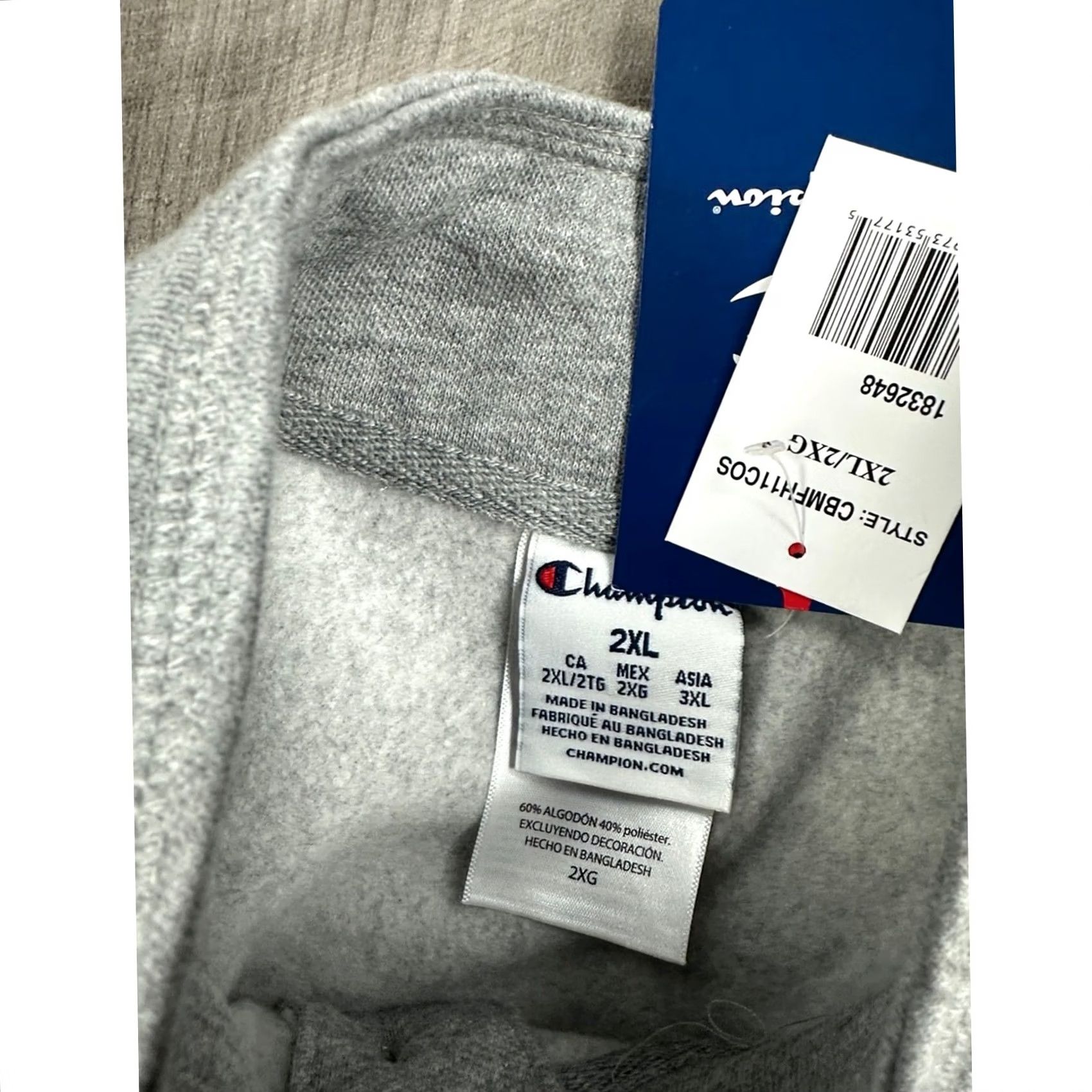 Champion UTEP Miners Champion Heather Gray Henley Pullover Sweatshirt - 2XL Mens Gray Pullover Sweatshirt Champion Men 2XL Heather Gray UTEP Miners Humidity? Size US XXL / EU 58 / 5 - 5 Thumbnail