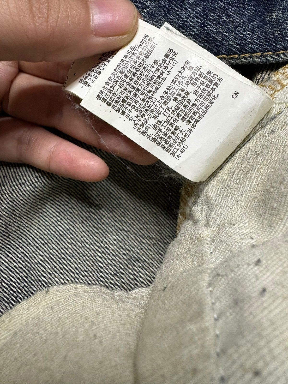 Japanese Brand Vintage Japanese Brand Acid Mud Wash Distress Ripped Jeans Size US 35 - 13 Thumbnail