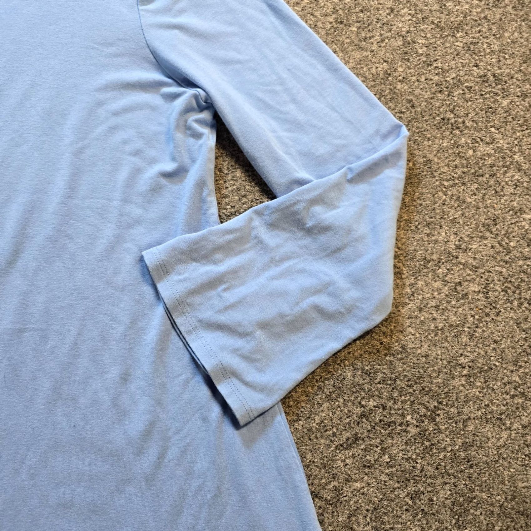Eileen Fisher Eileen Fisher Top Womens Small Blue Tunic Long Sleeve Relaxed Stretch Casual Shirt Tunic Womens Blue Long Sleeve Relaxed Fit Size S / US 4 / IT 40 - 4 Thumbnail