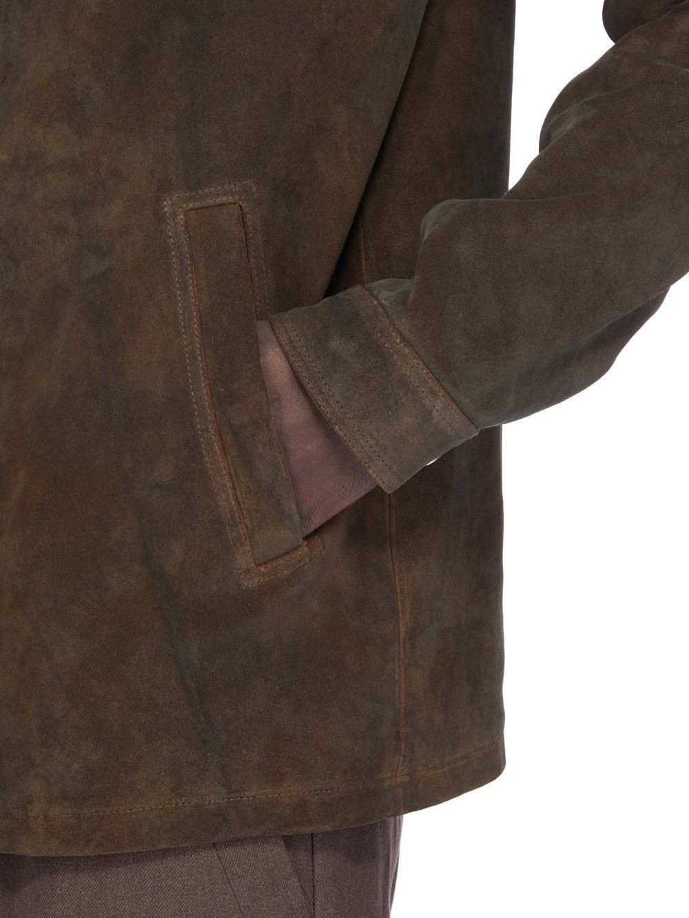 Rick Owens RICK OWENS FW25 CONCORDIANS RUNWAY BRAD JKT IN INDIGO SUEDE Size US L / EU 52-54 / 3 - 5 Thumbnail