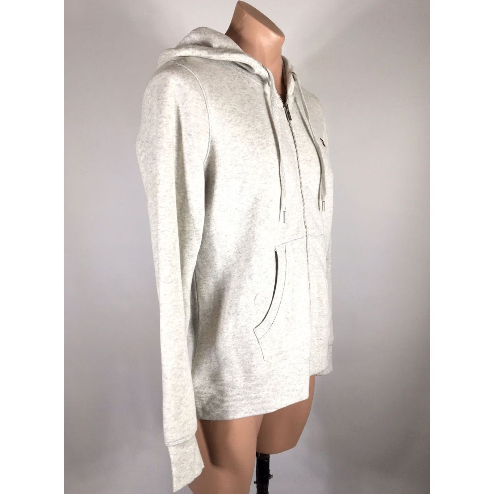 Tommy Hilfiger VINTAGE Tommy Hilfiger Hoodie Mens L Gray Full Zip Spell Out Sweatshirt NWT Size US L / EU 52-54 / 3 - 4 Thumbnail