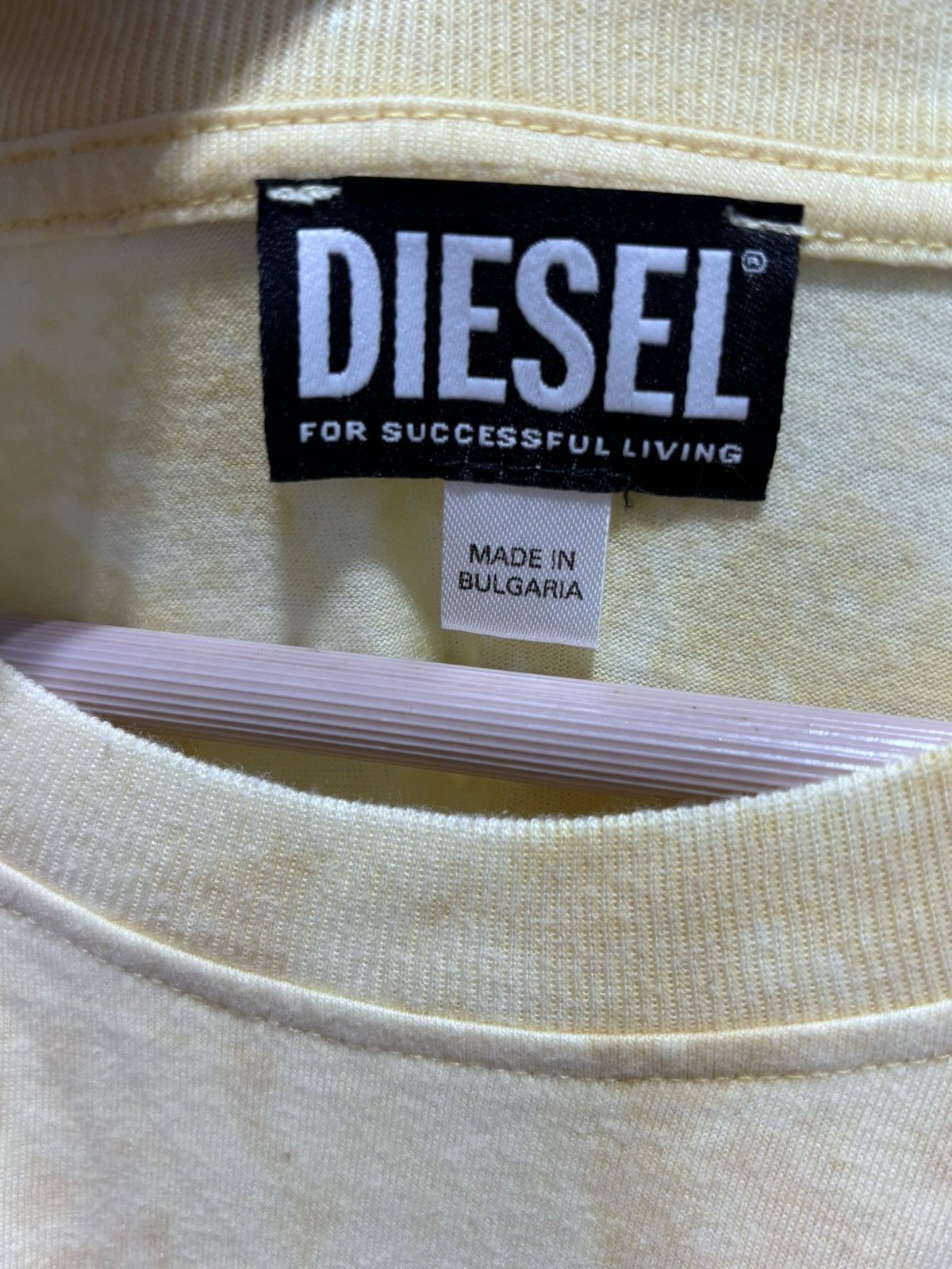 Diesel Diesel Tye Die Yellow Tee Size US XL / EU 56 / 4 - 3 Thumbnail