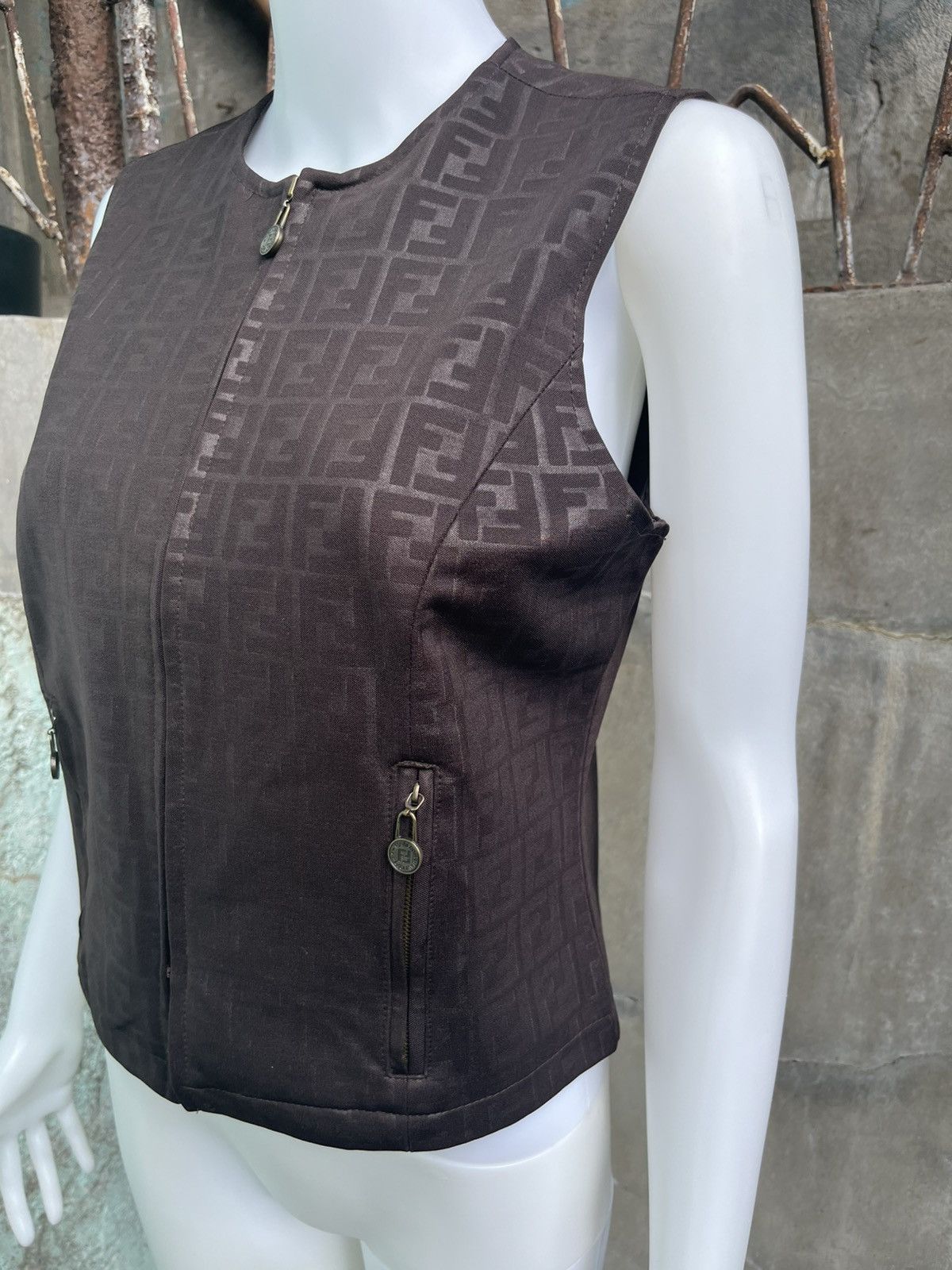Fendi Zucca Monogram Vest Size S / US 4 / IT 40 - 3 Thumbnail