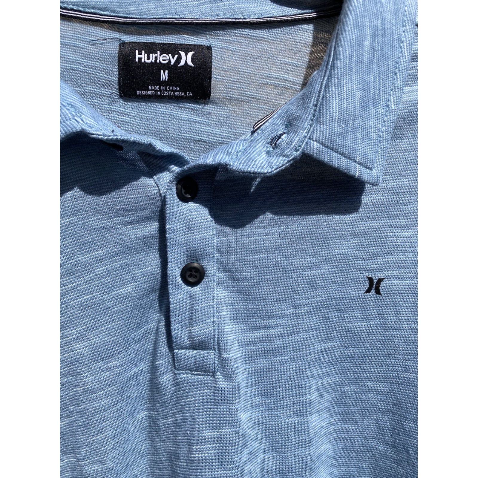 Hurley Hurley Polo Shirt Men’s Turquoise Logo Golf Polo M Light Stretch Breath Activewear Size US M / EU 48-50 / 2 - 7 Thumbnail