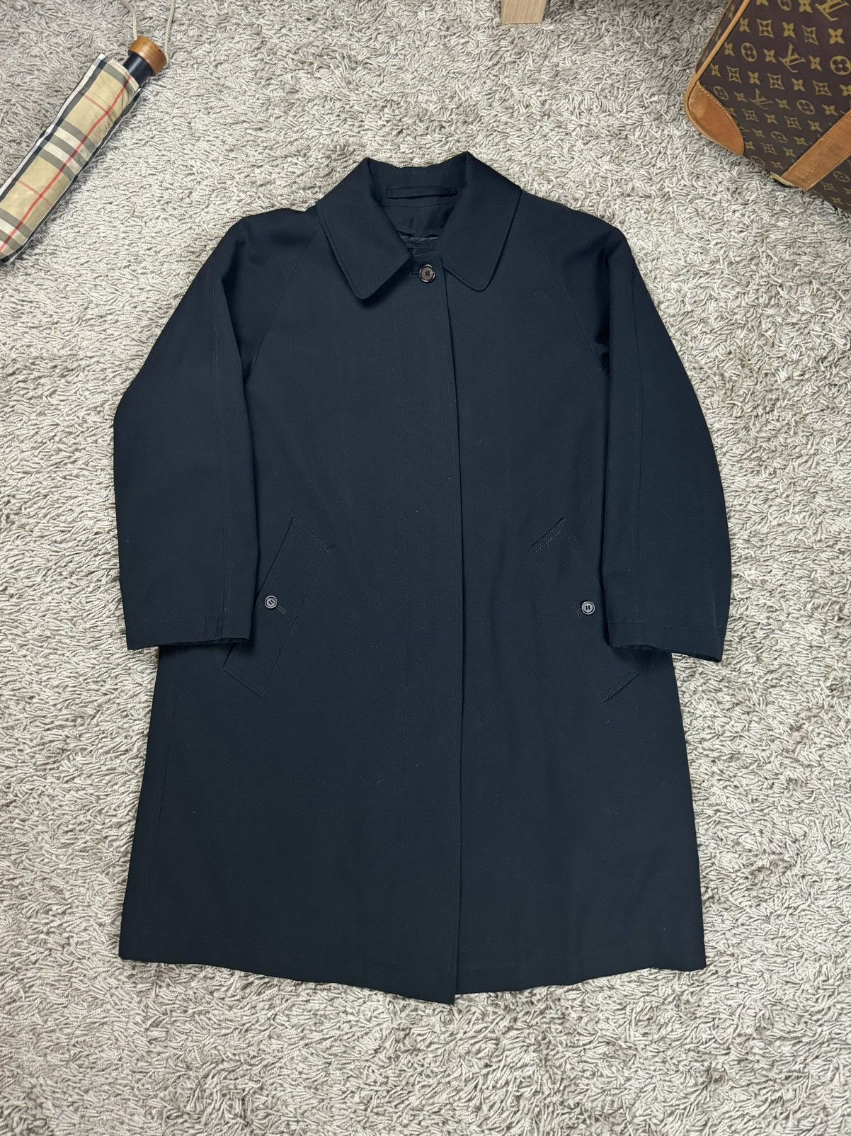 Burberry × Vintage Black trench coat Burberry original luxury streetwear item Size M / US 6-8 / IT 42-44 - 2 Thumbnail