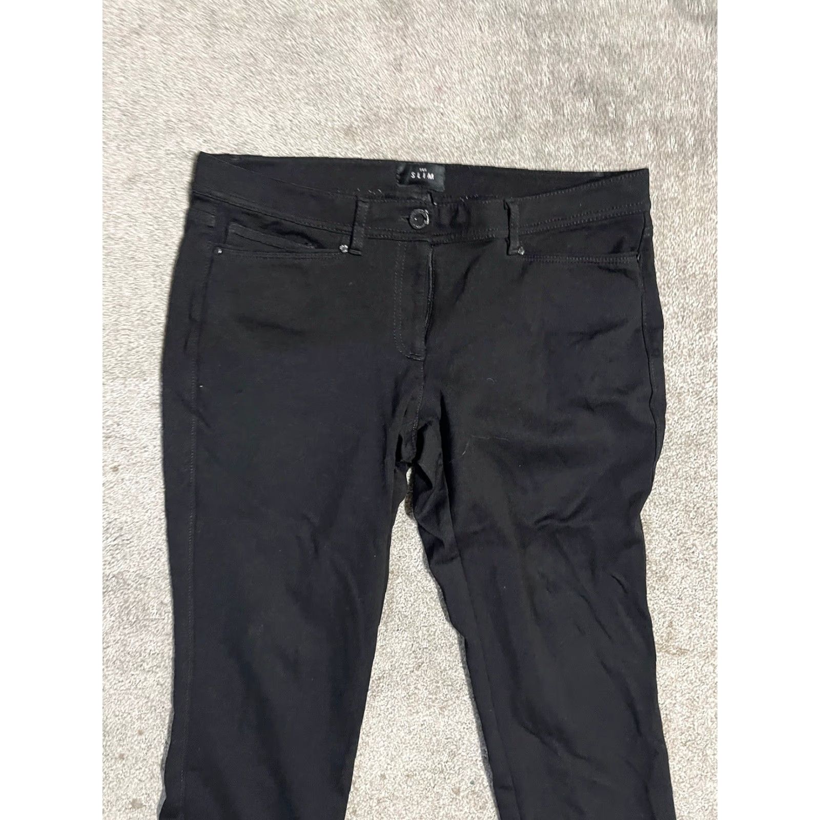 White House Black Market White House Black Market Slim Pants Mid Rise Black Womens Size 6 Short Size 28" / US 6 / IT 42 - 2 Thumbnail