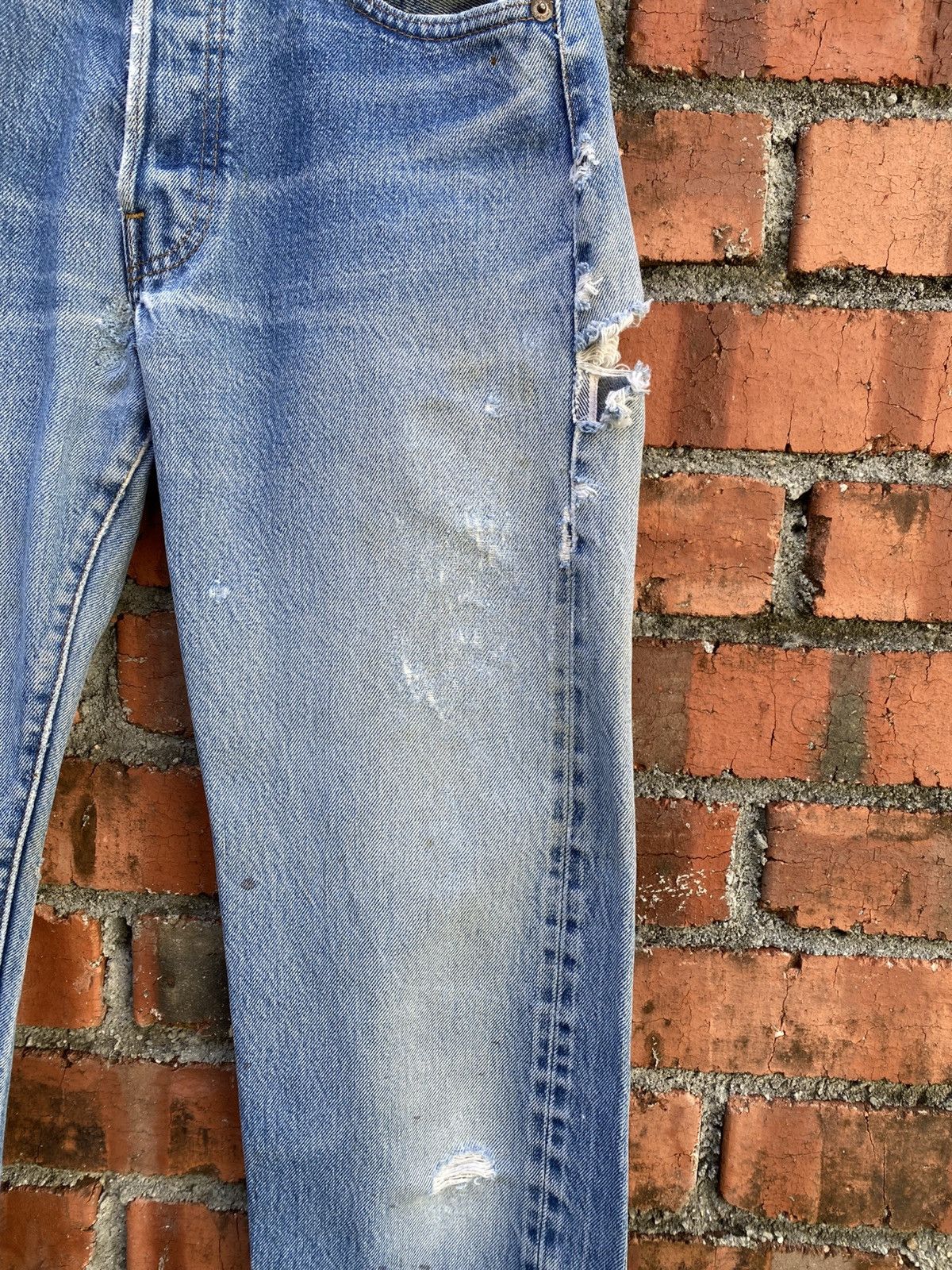 Levi's Vintage Clothing W28x30 Vintage levi's 501 redline ripped distressed USA Size US 28 / EU 44 - 3 Thumbnail