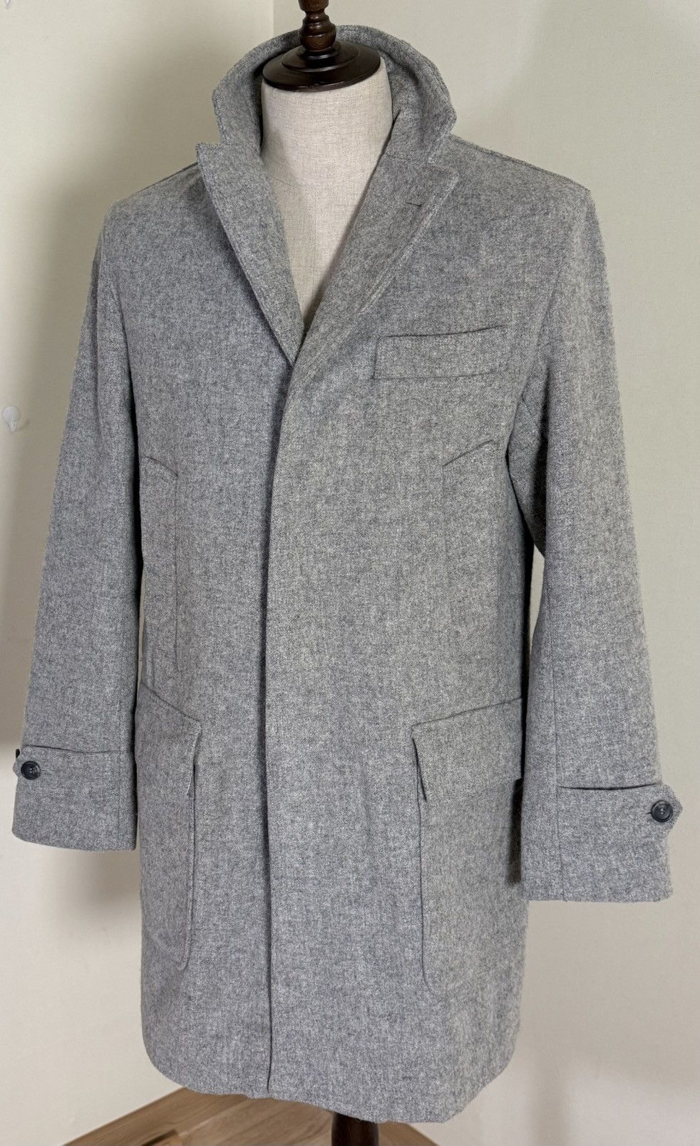Engineered Garments Engineered Garments Wool Hooded Coat Grey S USA Size US S / EU 44-46 / 1 - 1 Thumbnail