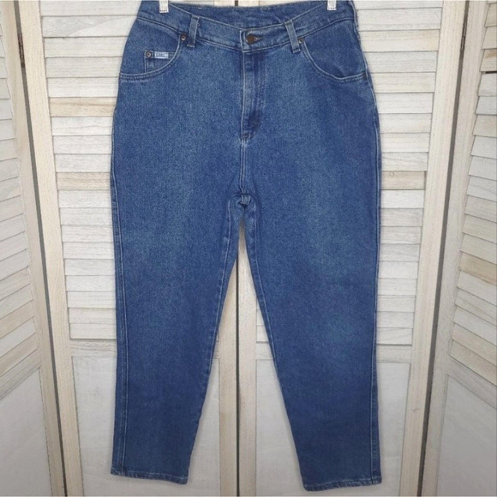 Lee VTG Lee Mom Jeans 12" Rise 14 Petite 14P Womens Vintage Size 30" / US 8 / IT 44 - 2 Thumbnail