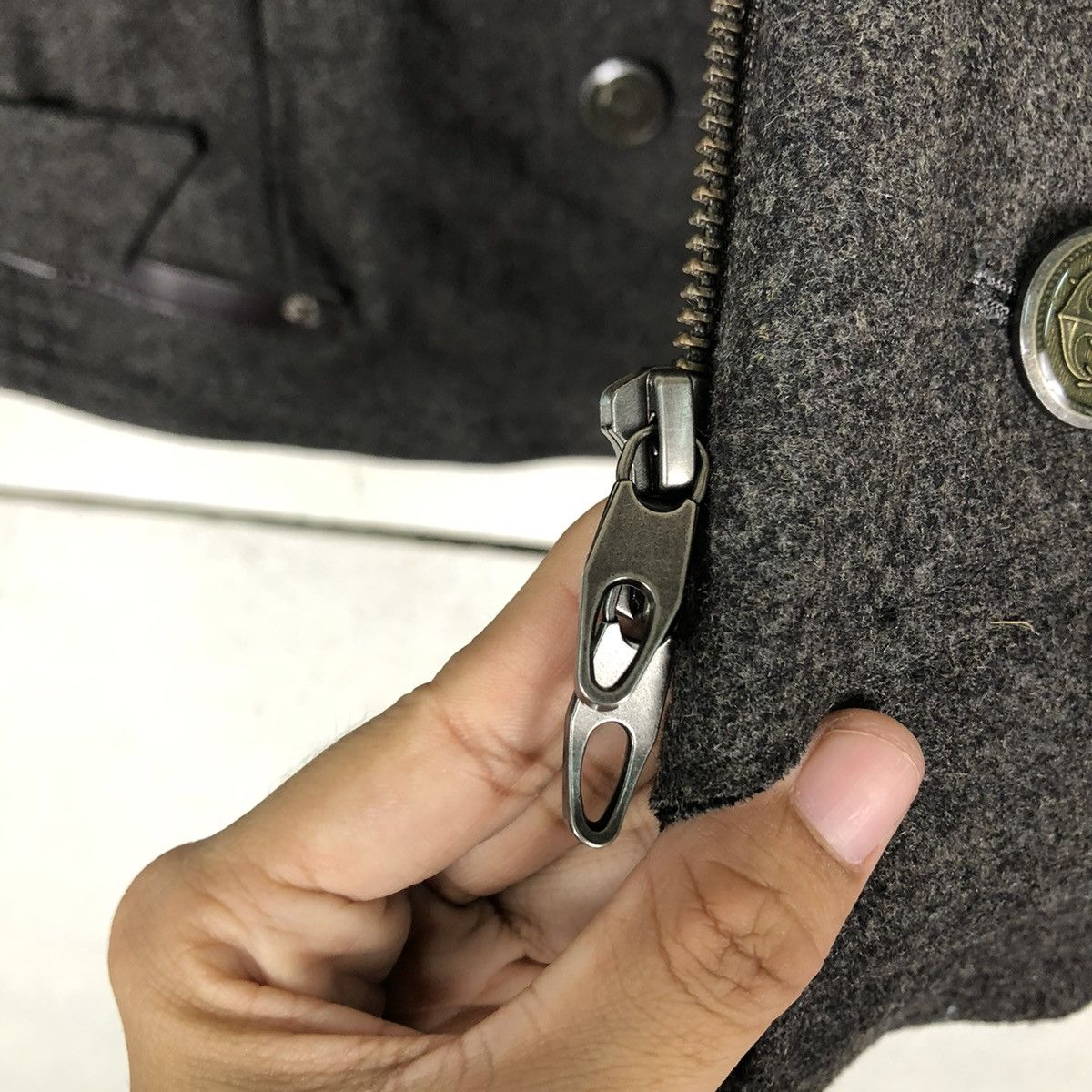 PPFM 🔥VINTAGE WOOL BIKER JACKET PPFM JAPAN DOUBLE LAYER Size US M / EU 48-50 / 2 - 18 Thumbnail