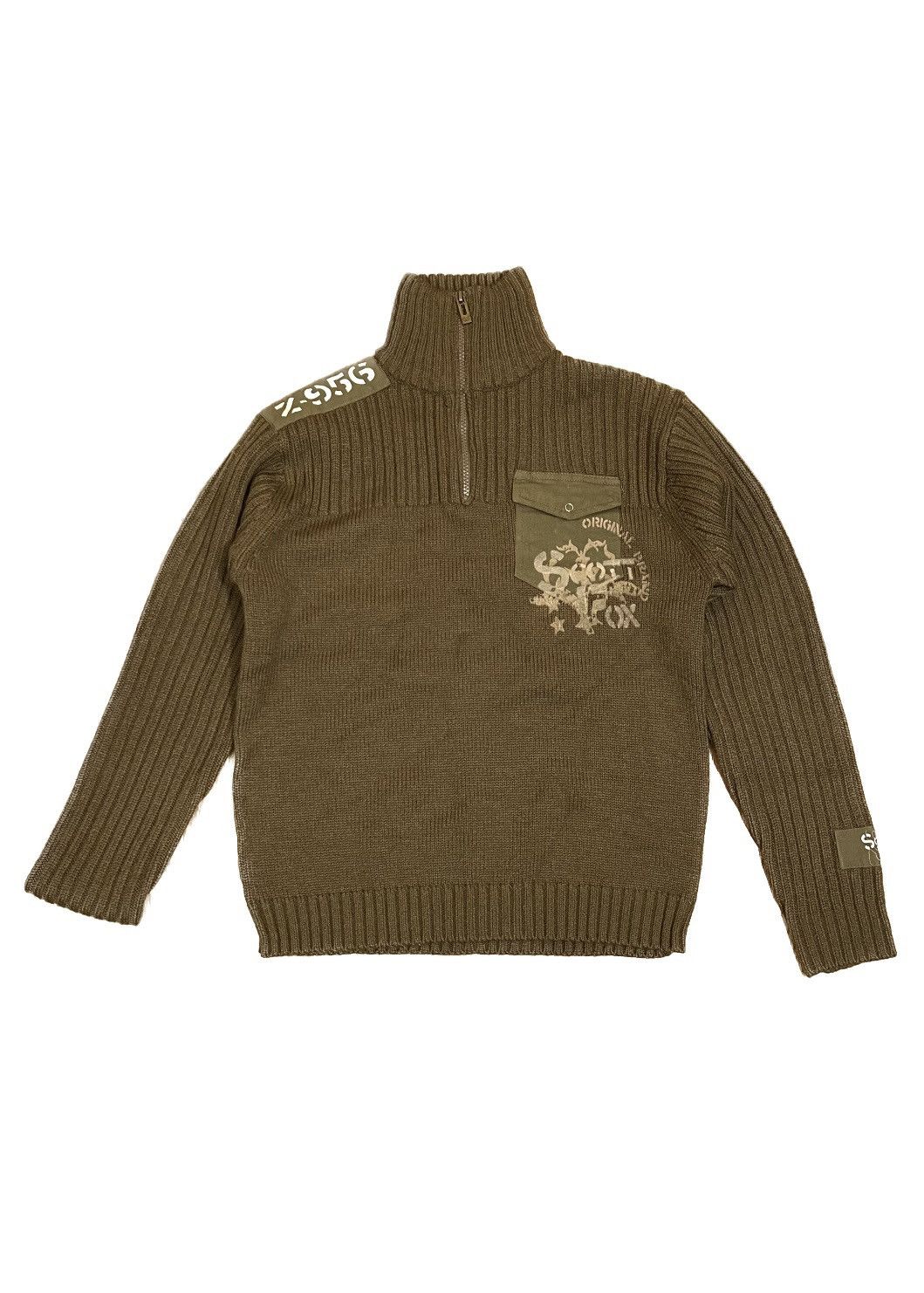 Japanese Brand × Le Grande Bleu (L.G.B.) × Vintage Vintage utility zip-up turtleneck fleece sweater. Size US S / EU 44-46 / 1 - 1 Thumbnail