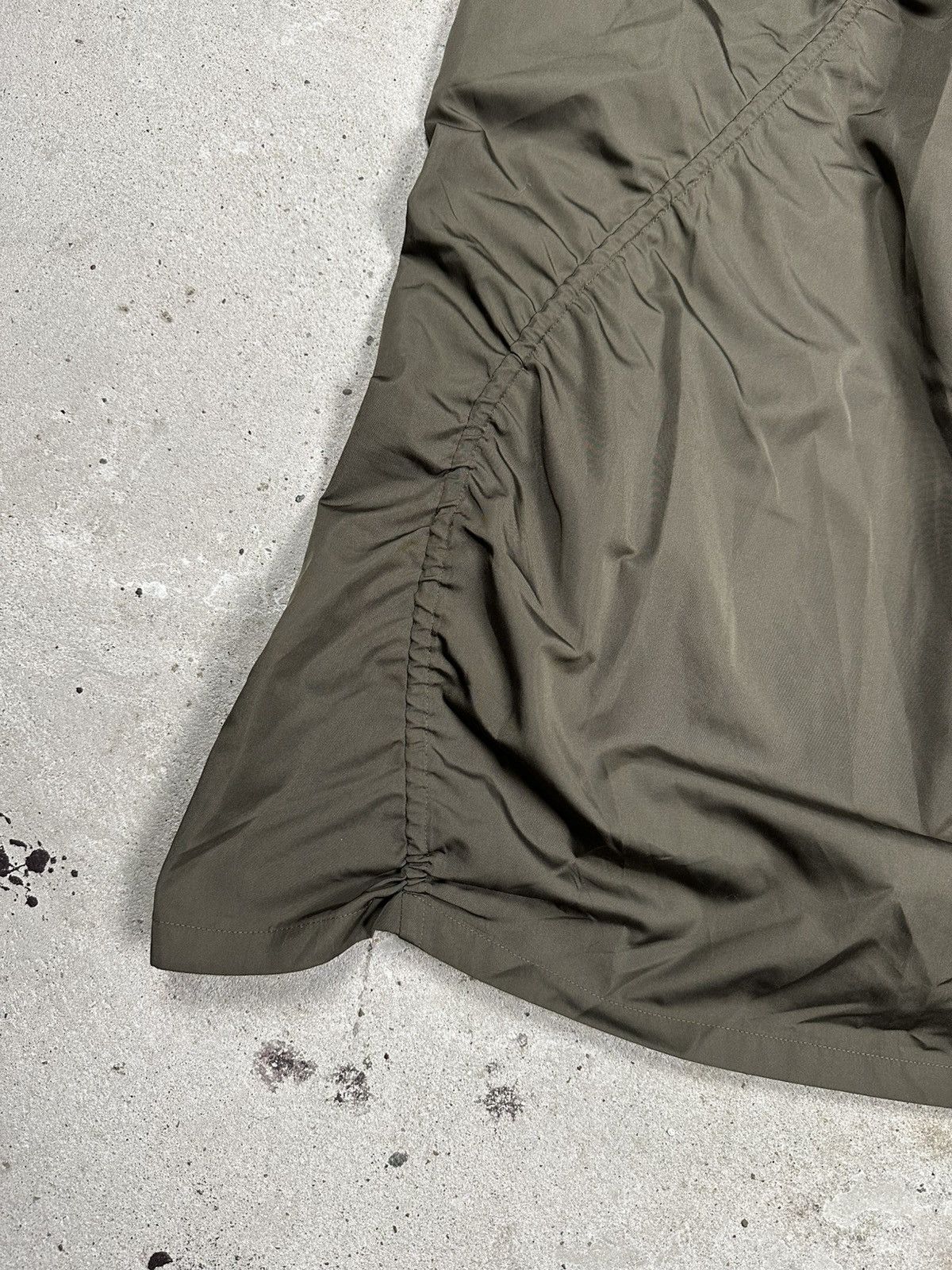 Jil Sander Vintage 2000s Jil Sander Green Khaki Drawstring Skirt Size 25" / US 0 / IT 36 - 3 Thumbnail