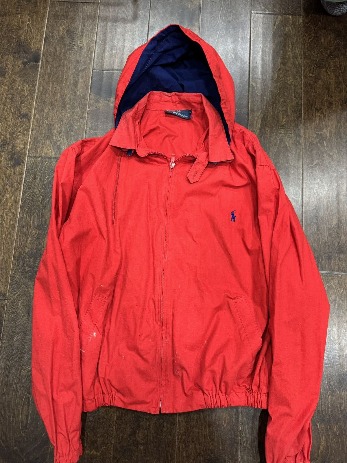 Polo Ralph Lauren Vintage Red Ralph Lauren Polo Rain Jacket Size US L / EU 52-54 / 3 - 3 Thumbnail