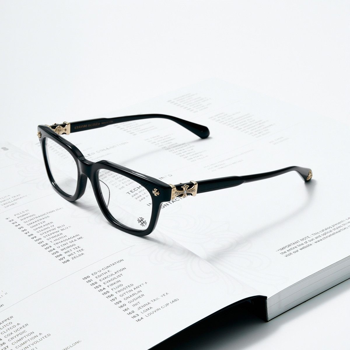 Chrome Hearts CHROME HEARTS COX UCKER BLACK - 18KGP DIAMOND 💎 GLASSES Size ONE SIZE - 1 Thumbnail
