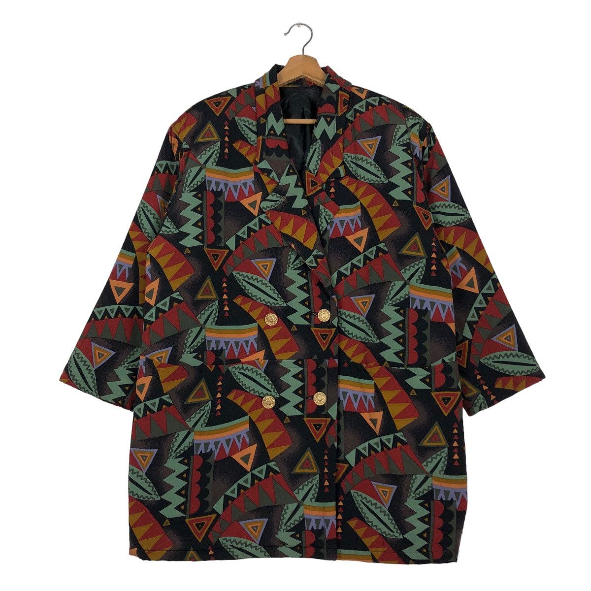 Japanese Brand 🔥Vintage Full Print Button Jacket Navajo Native Kapital Size US M / EU 48-50 / 2 - 1 Thumbnail