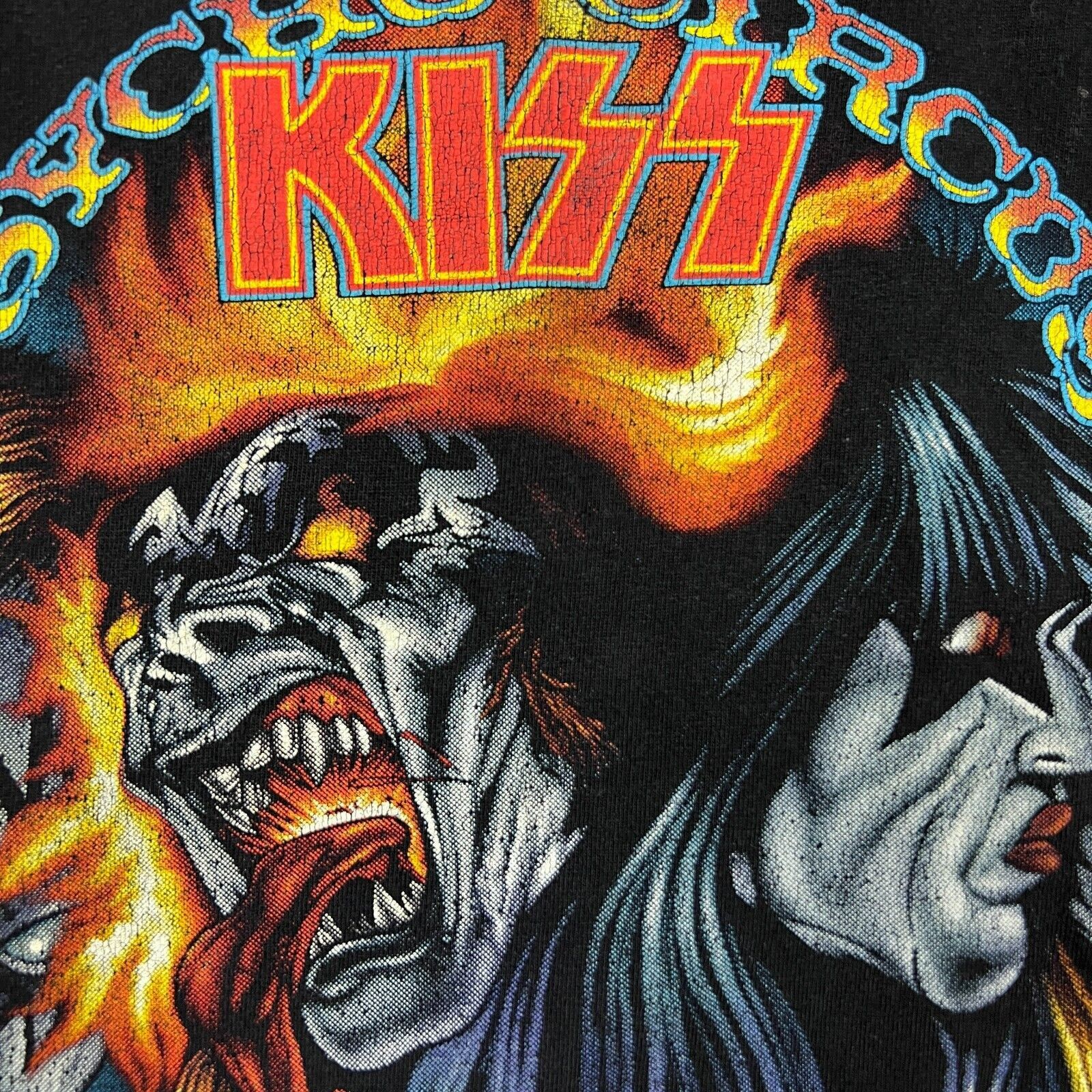Band Tees × KISS × Vintage 2003 Kiss T Shirt Psycho Circus World Domination Band Tee Size US XL / EU 56 / 4 - 3 Thumbnail