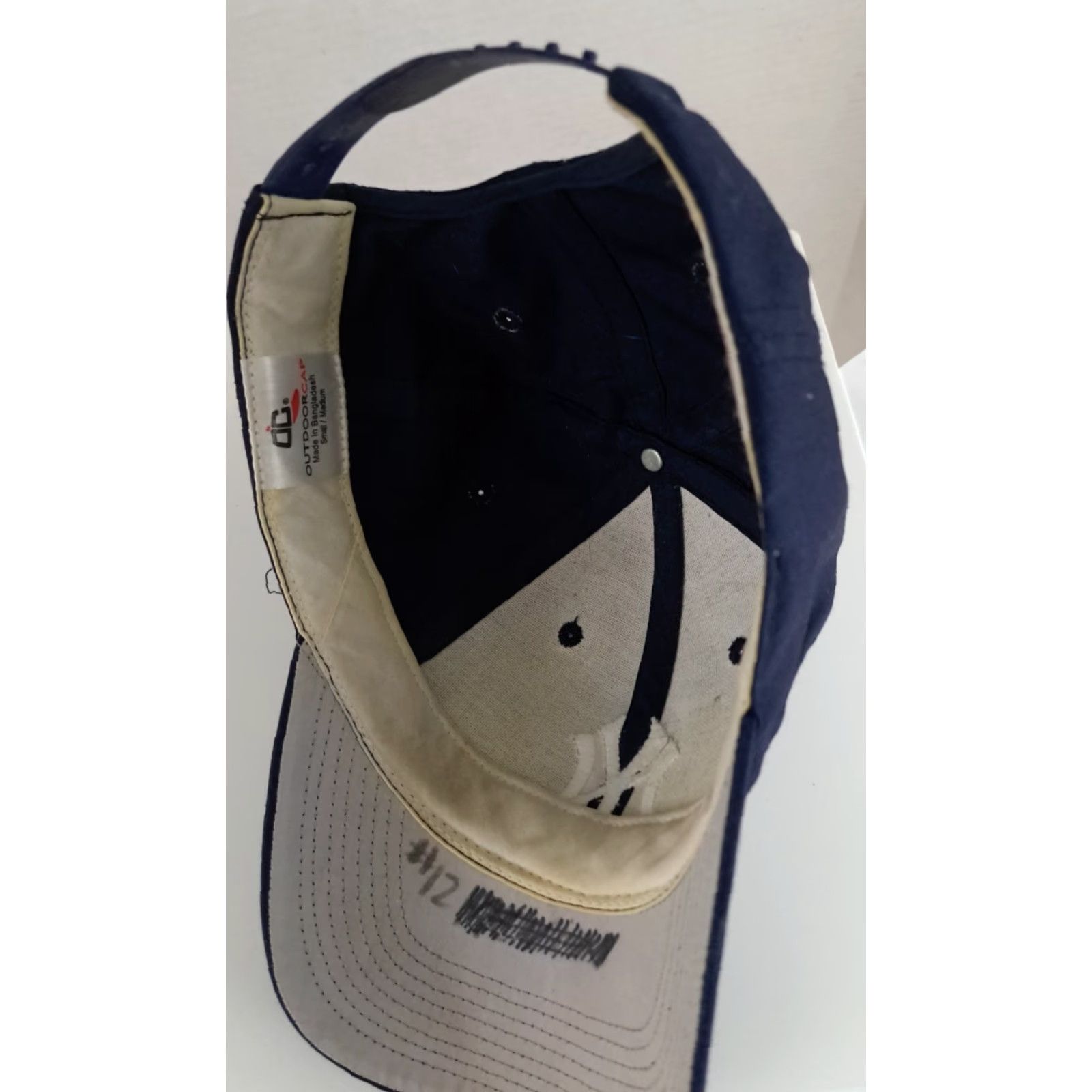 MLB VINTAGE Outdoor Cap Baseball Hat Adjustable MLB New York Yankees Unisex Adults Blue Cotton Canvas Adjustable Cap Era 90s Size ONE SIZE - 5 Thumbnail
