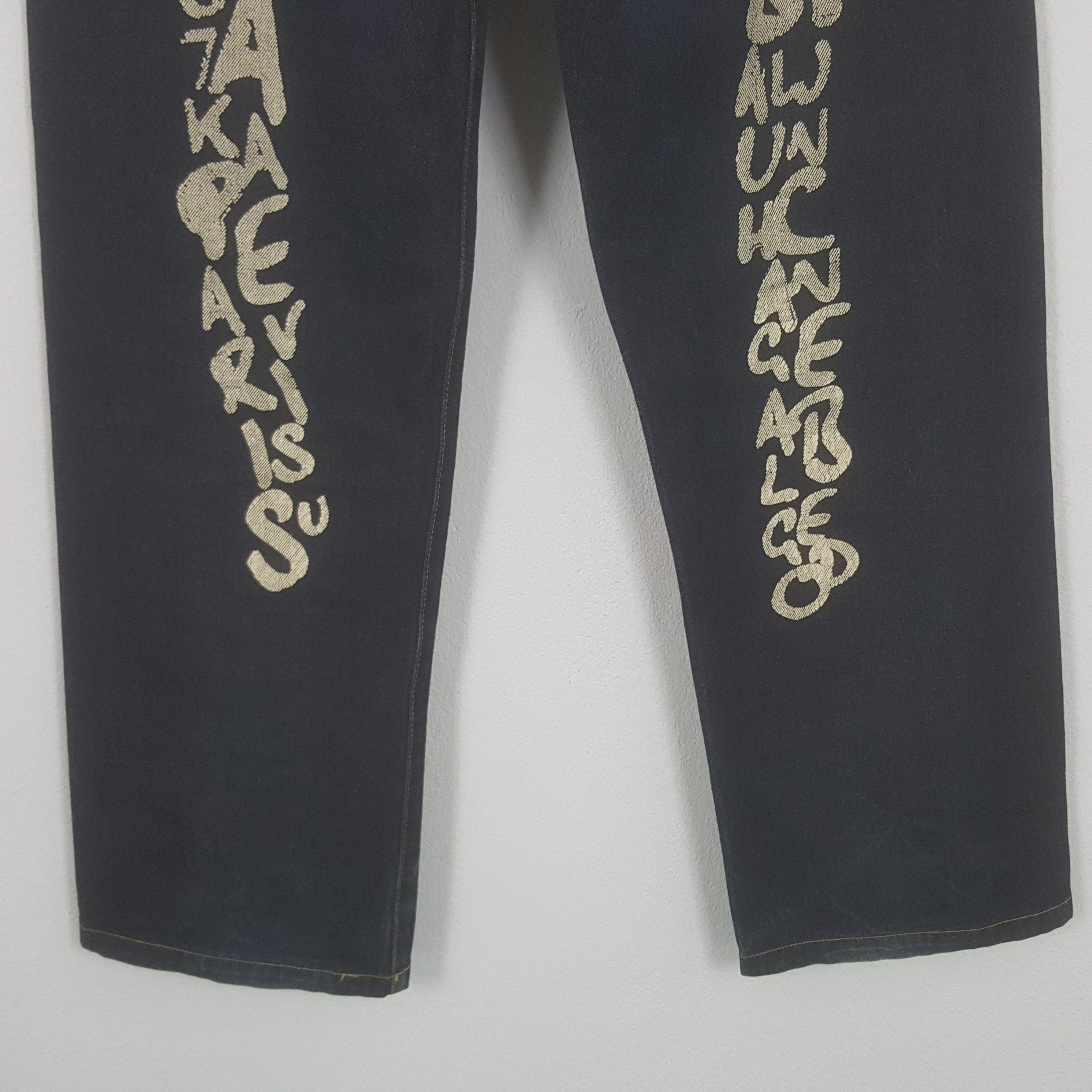 Evisu × Vintage Vintage Evisu Japanese Brand Daicock Art Denim Jeans Size US 31 - 6 Thumbnail