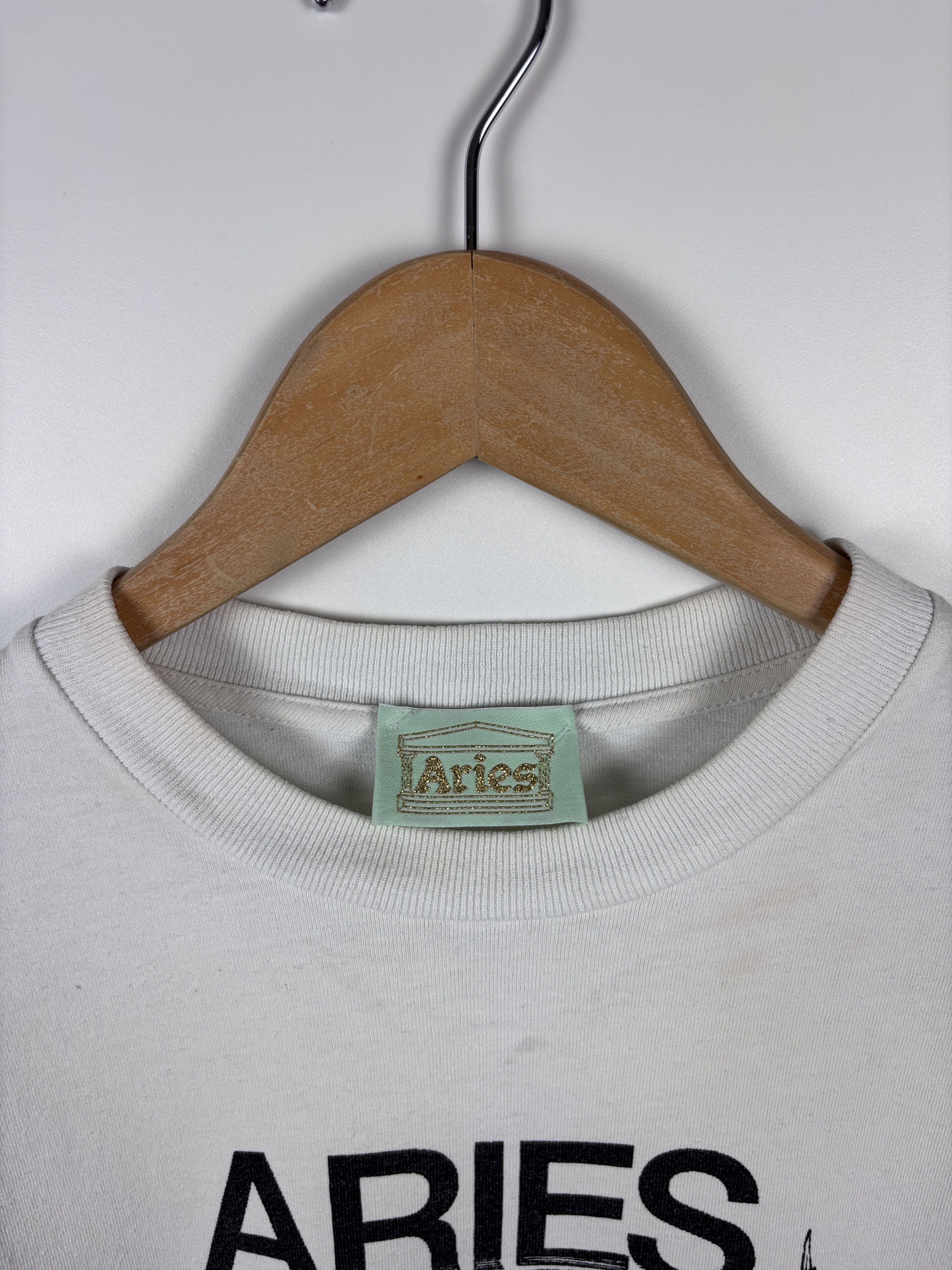 Aries Mens Aries Weed Jesus Long Sleeve T-Shirt White Size S Size US S / EU 44-46 / 1 - 4 Thumbnail