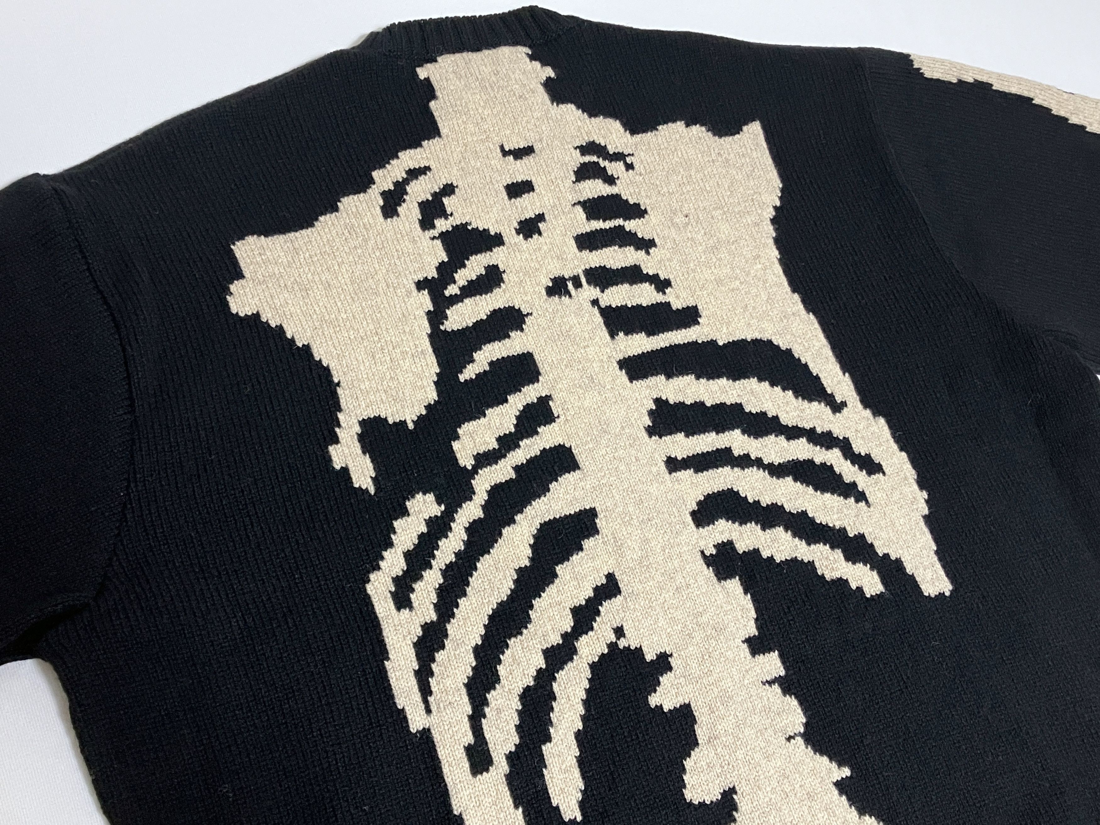 Kapital KAPITAL 5G wool bone crew sweater Skeleton black new S Size US S / EU 44-46 / 1 - 5 Thumbnail