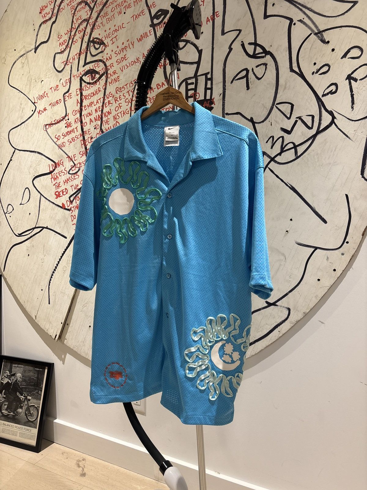 Nike Nike Mens Project euphoria Dri Fit Button Up Floral Shirt Size US M / EU 48-50 / 2 - 2 Thumbnail