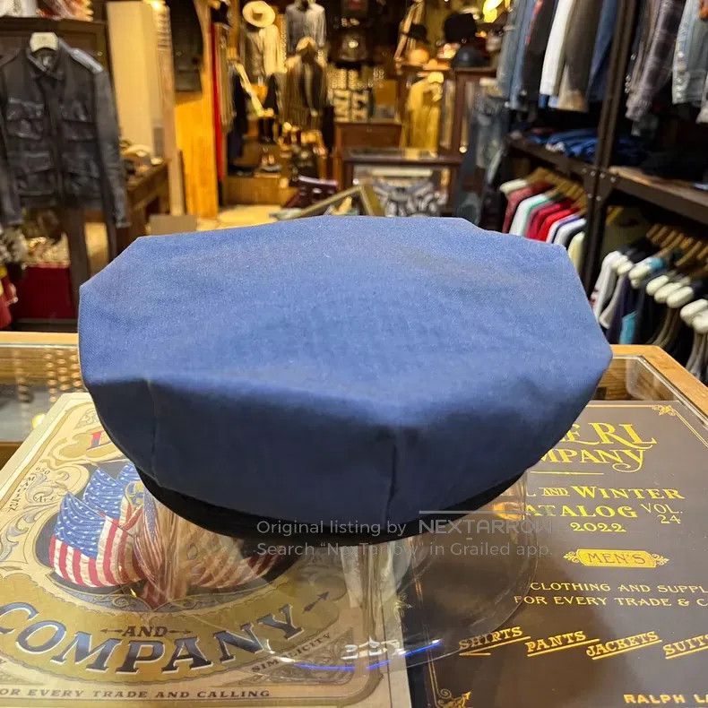 RRL Ralph Lauren RRL Ralph Lauren Original year American-made leather cap w Size ONE SIZE - 4 Thumbnail