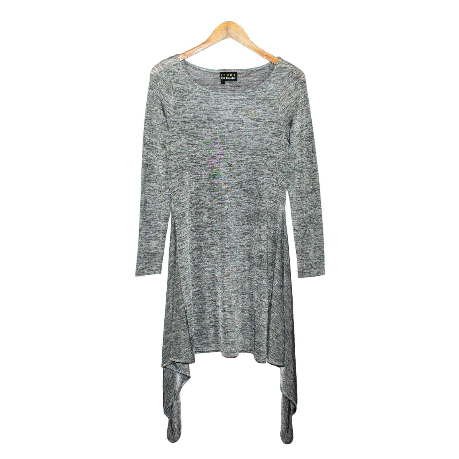 The Kooples The Kooples Women's Sharkbite Hem Dress Heather Gray Poly Size XS / US 0-2 / IT 36-38 - 7 Thumbnail