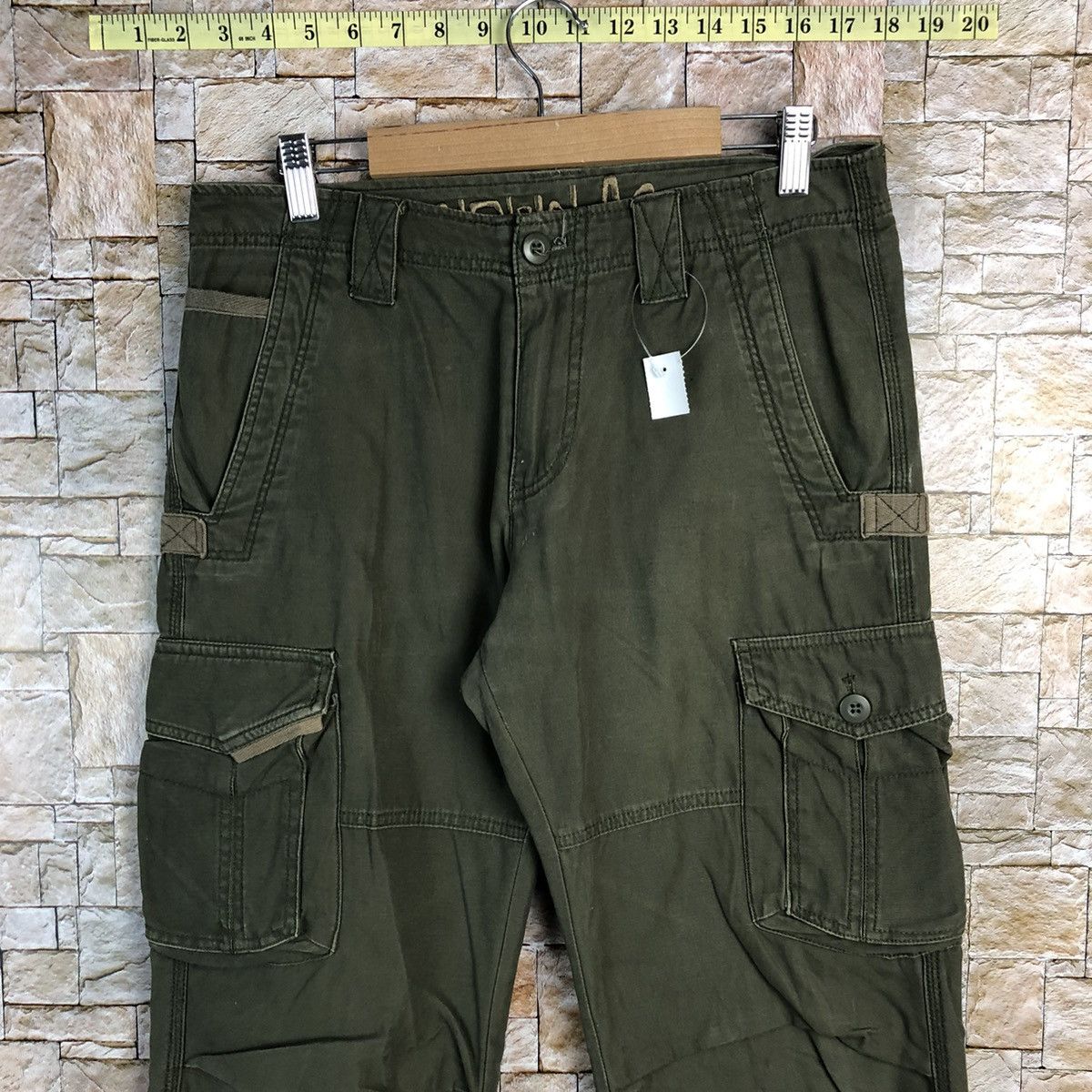 Airwalk Airwalk Green Cargo Multipocket Pants #A158 Size US 29 - 5 Thumbnail