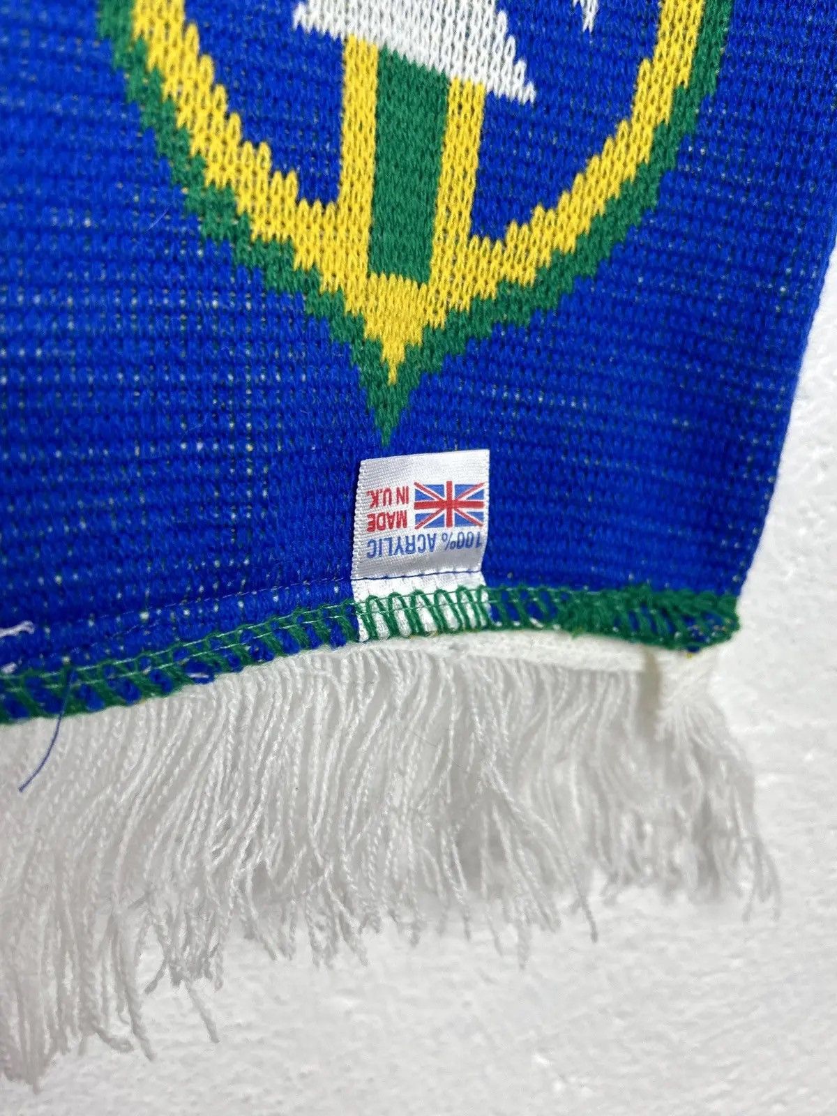Vintage 00s FAI Ireland vs CBF Brasil 2004 Football Soccer Scarf Size ONE SIZE - 4 Thumbnail