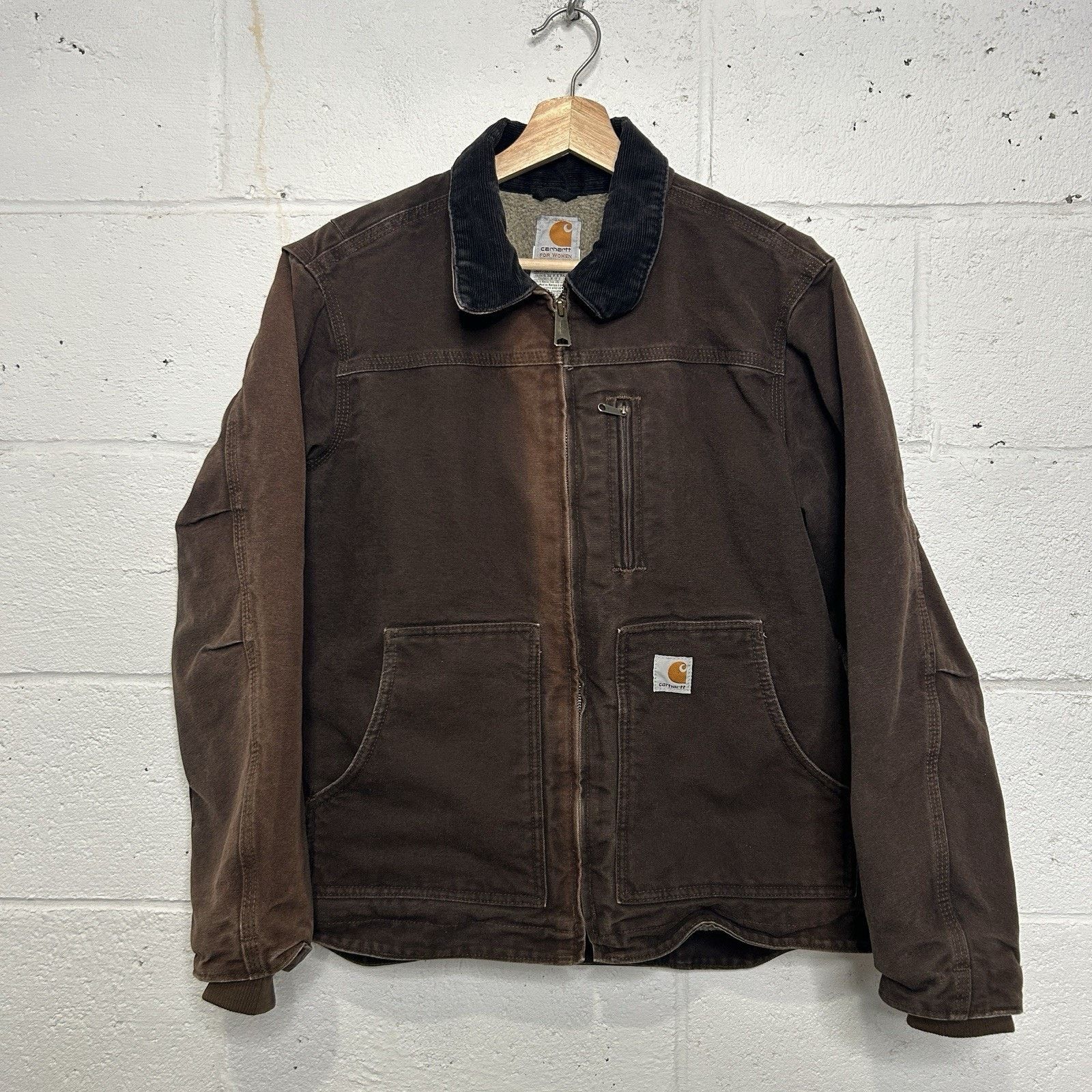 Carhartt Vintage Carhartt Sherpa-Lined Ridge Coat “Dark Brown” WC061 Size S / US 4 / IT 40 - 1 Thumbnail