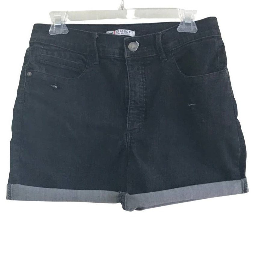 Lee Lee Classic Fit Black Cutoff Denim Jean Shorts Size 10 Size 32" / US 10 / IT 46 - 1 Thumbnail