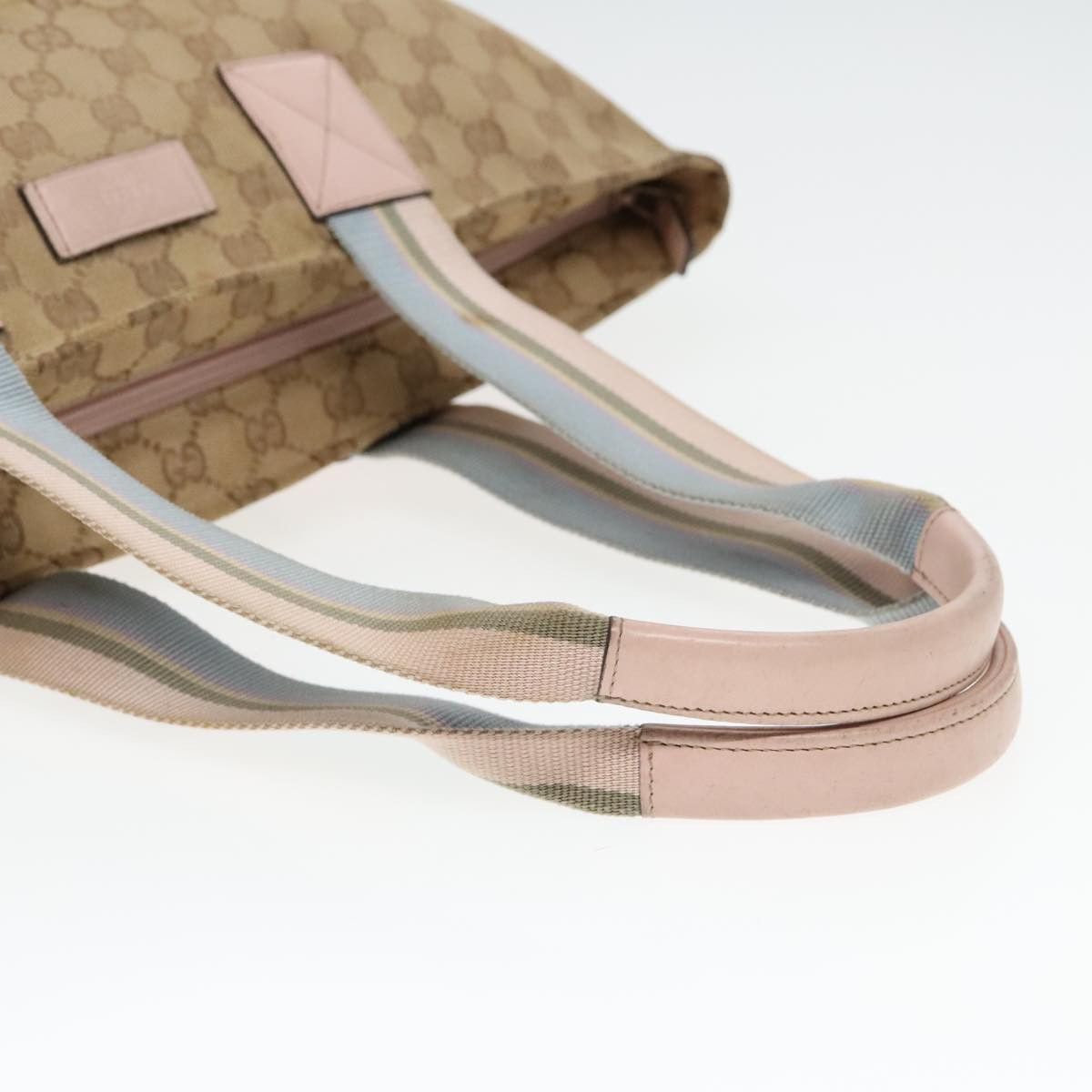 Gucci GUCCI GG Canvas Tote Bag Beige Size ONE SIZE - 7 Thumbnail