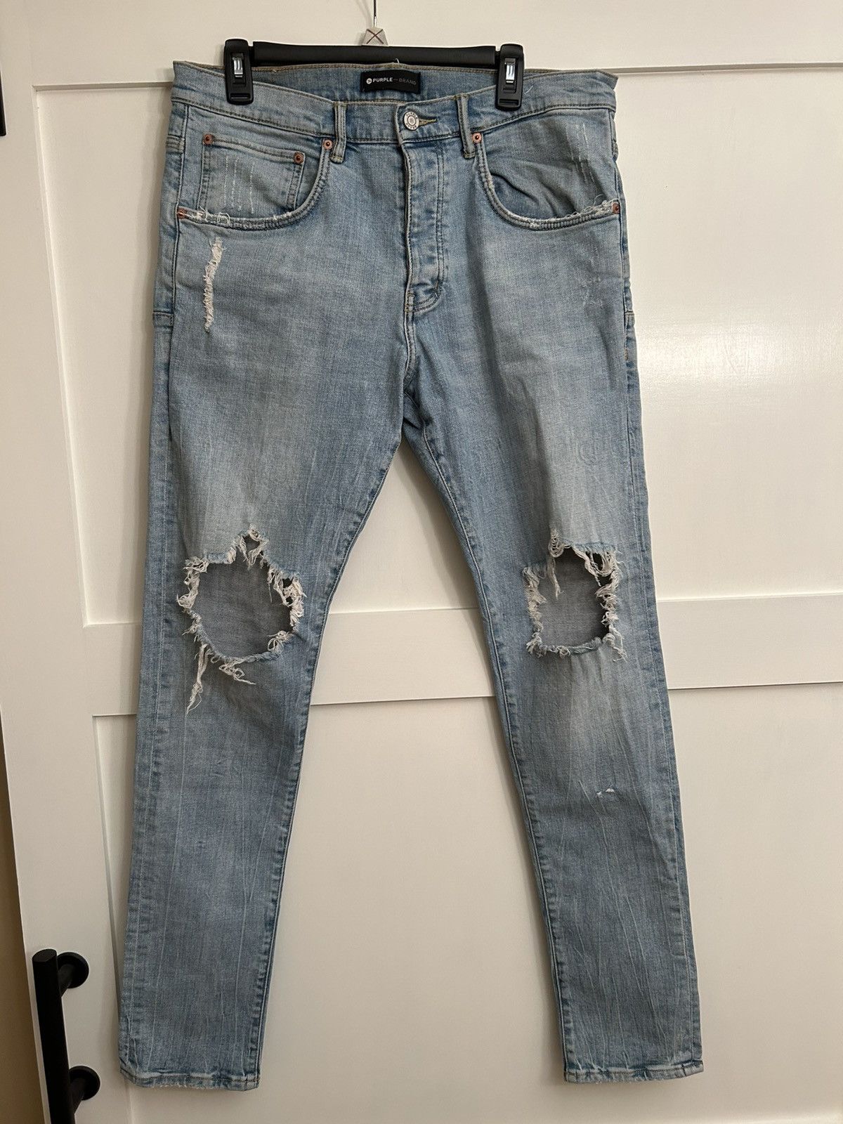 Purple Brand purple P002 blowout denim jeans Size US 34 / EU 50 - 1 Thumbnail