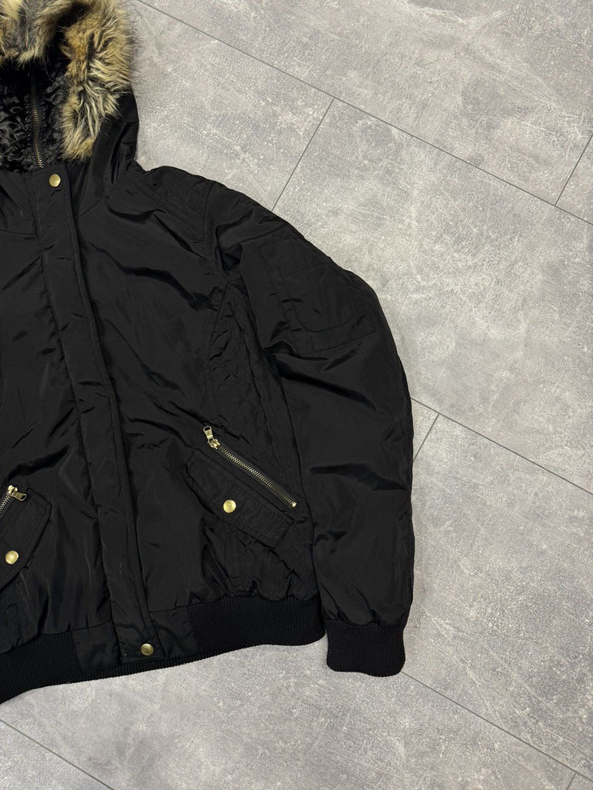 If Six Was Nine RARE vintage If Six Was Nine style fur bomber jacket Y2K Size US S / EU 44-46 / 1 - 4 Thumbnail