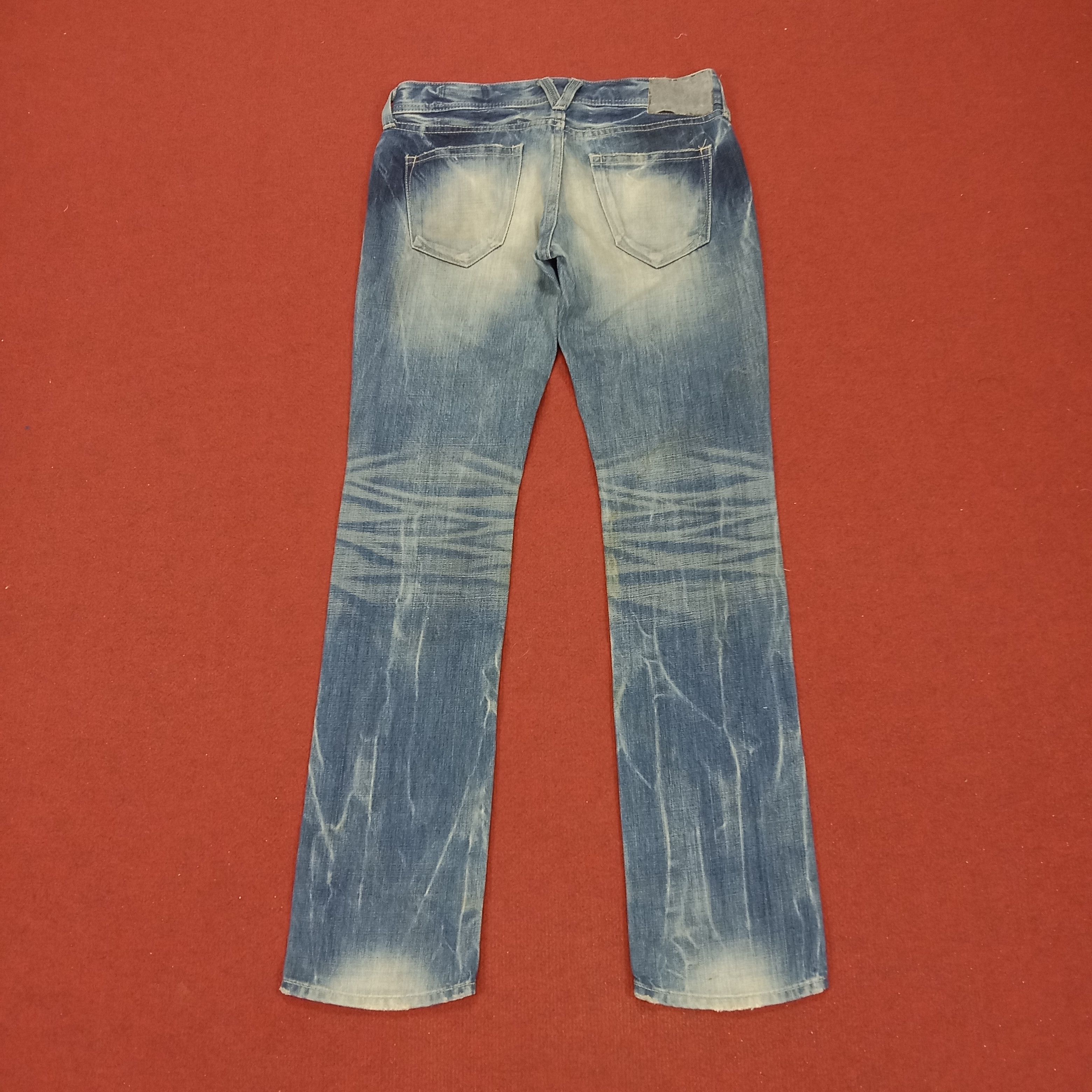 Vanquish Vanquish Gold Distressed Jeans Rock Punk Style Size 31" - 4 Thumbnail