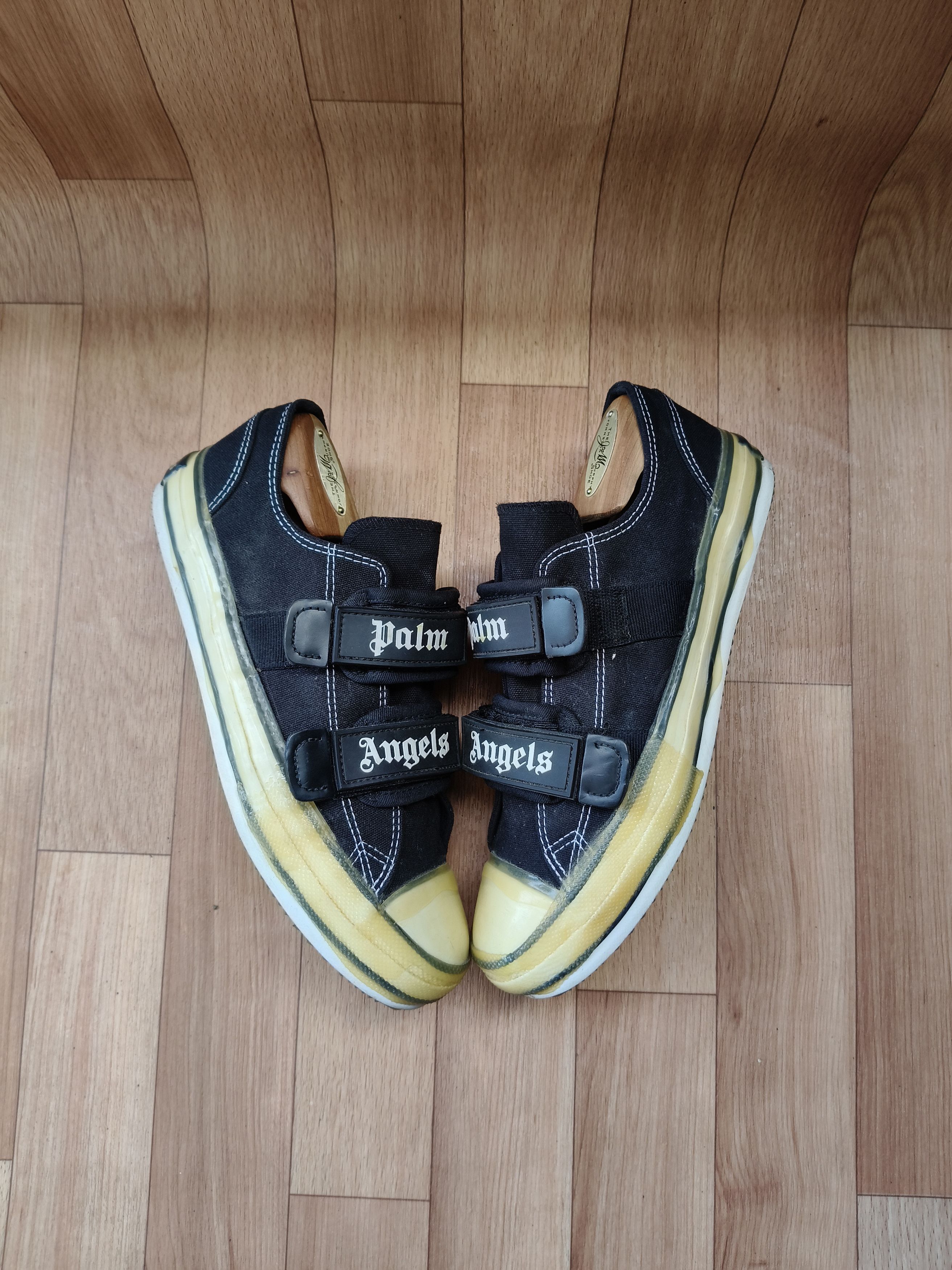 Palm Angels Black velcro vulcanised sneakers Size US 8 / EU 41 - 4 Thumbnail