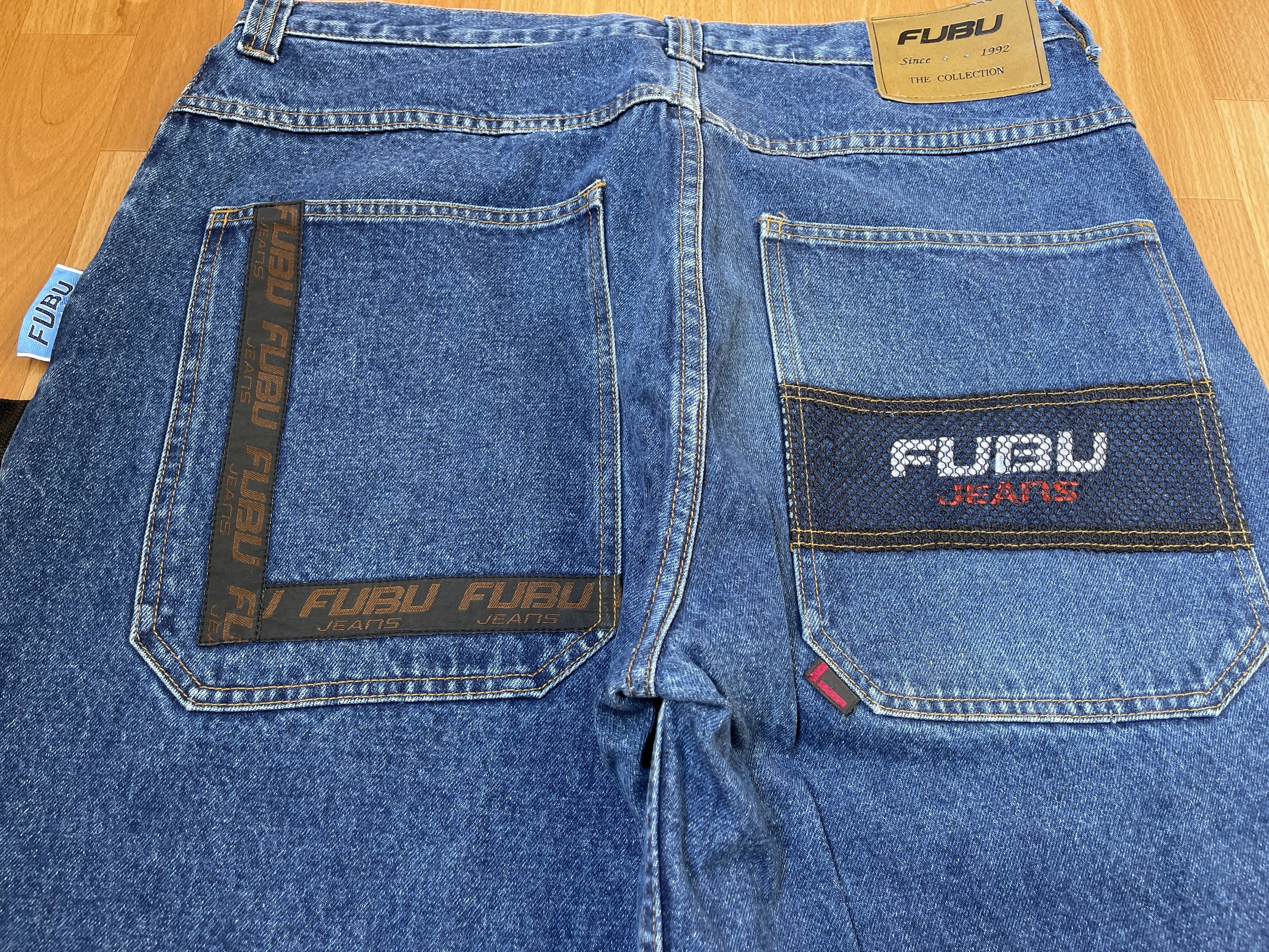 Fubu FUBU jeans, vintage baggy jeans, 90s hip hop skater Y2K 38 Size US 38 / EU 54 - 6 Thumbnail